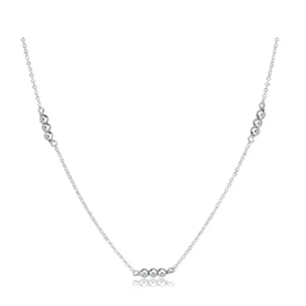 15" Choker Joy Simplicity Chain Sterling- Classic 3mm Sterling - Bella's House Tulsa