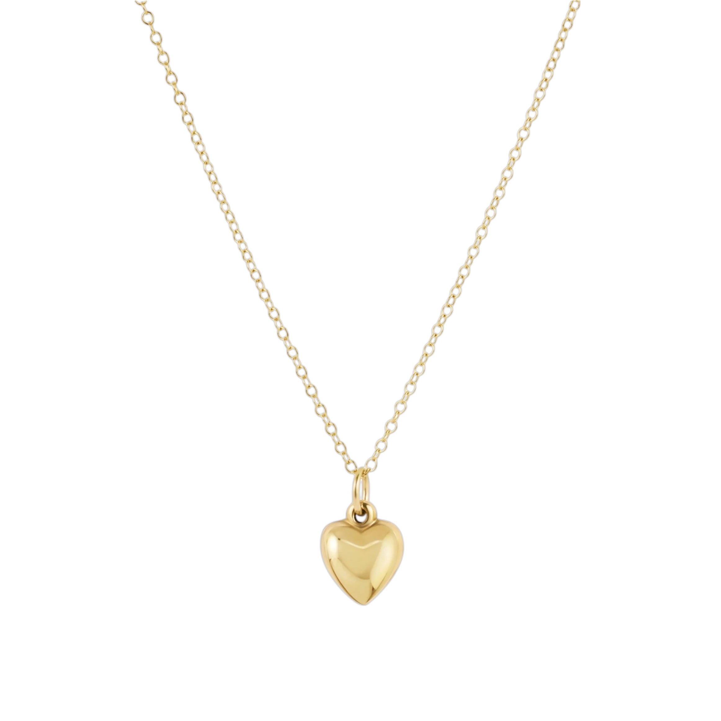 16" Necklace Gold - Love Plush Small Gold Charm