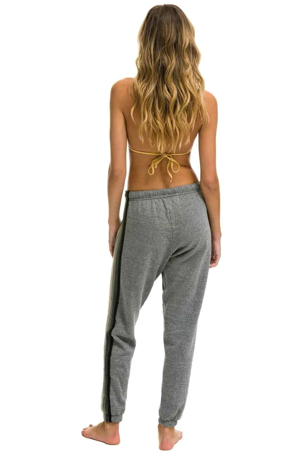 5 Stripe Women's Sweatpants Heather Grey