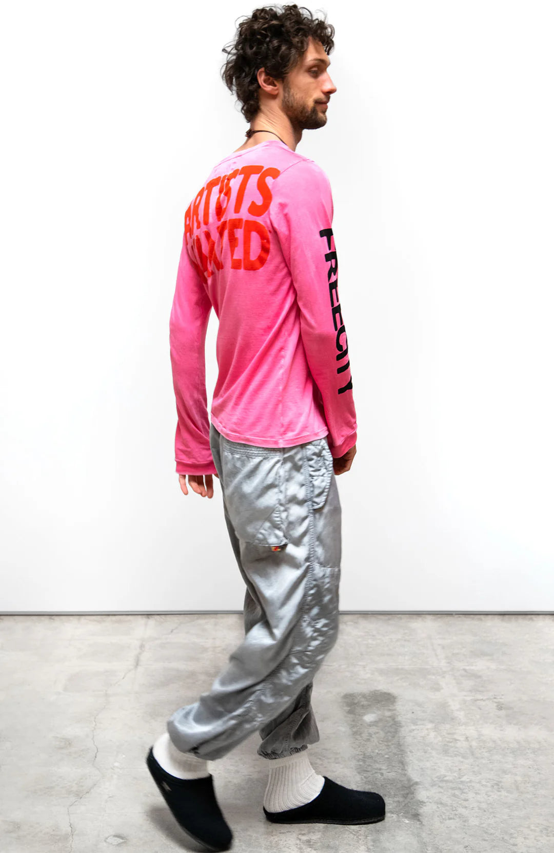 ARTISTSWANTED SUPERVINTAGE longsleeve t - pinkplant - Bella's House Tulsa