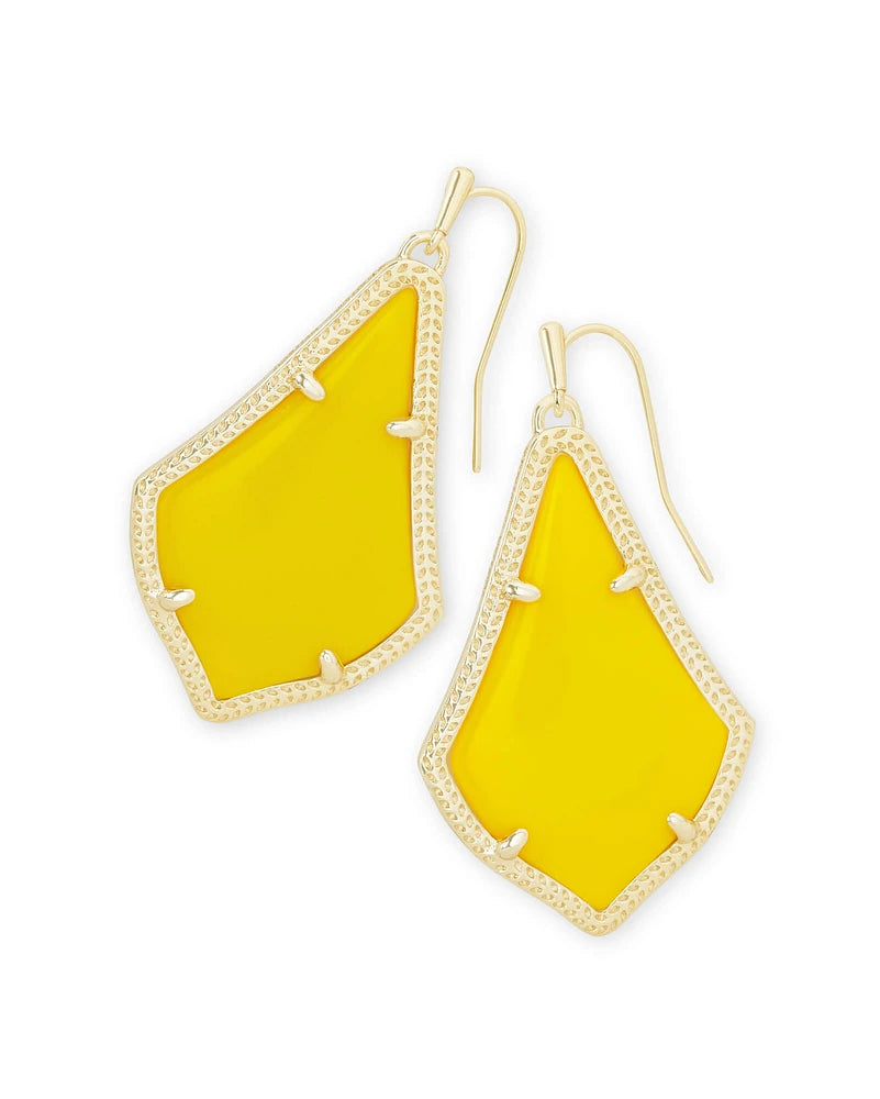 Alex Drop Earrings in Gold Yellow