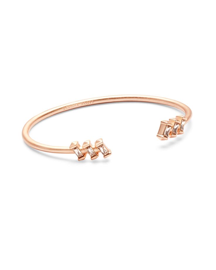 Amaya Cuff Bracelet in Rose Gold