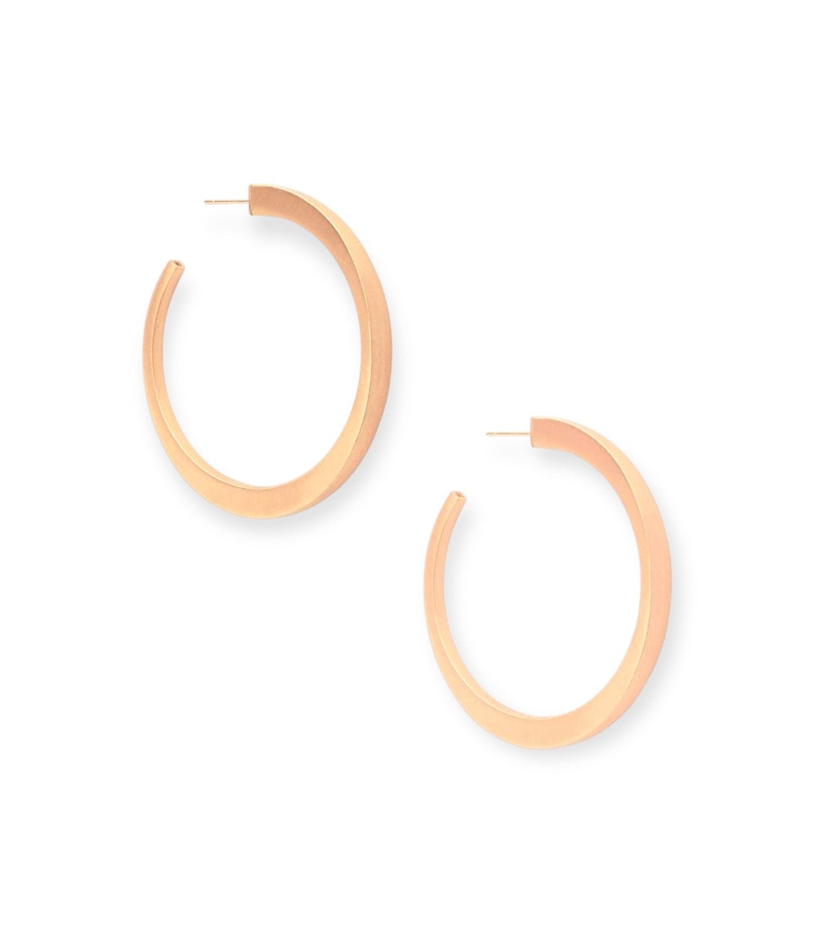 Avi Rose Gold Hoop Earrings - Bella's House Tulsa