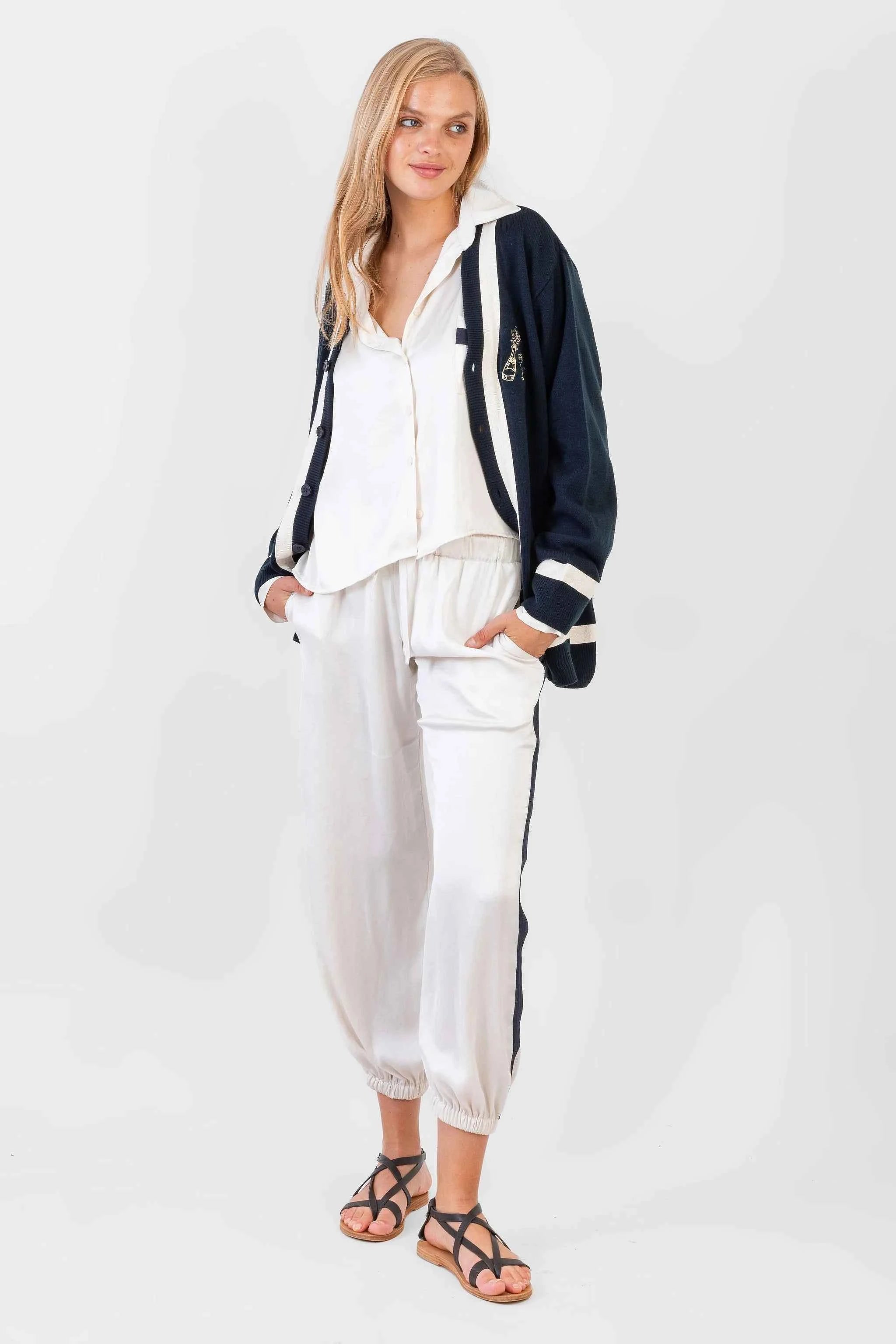 Koch Benny Top Ivory Poly Satin