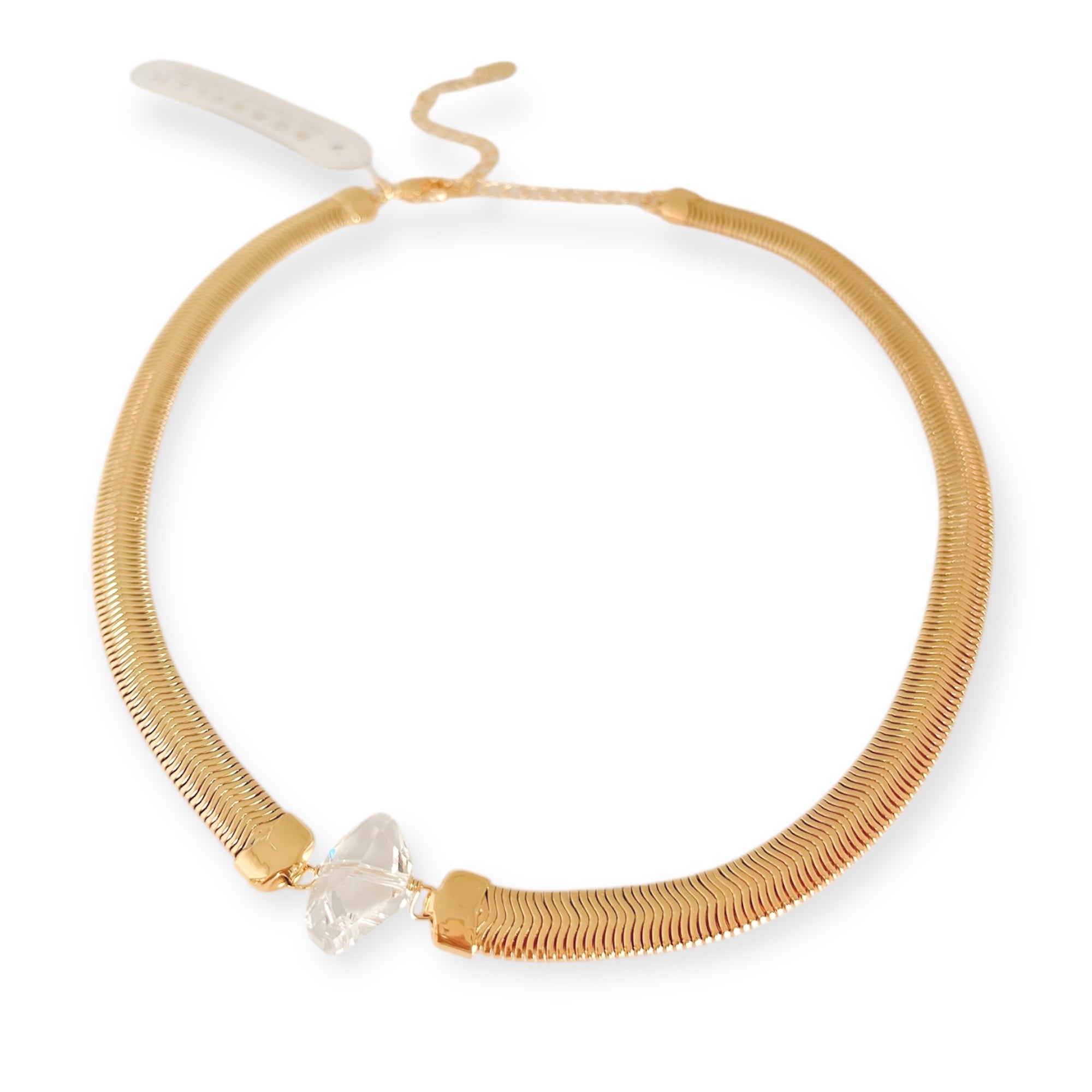 Bright Gold Choker Crystal