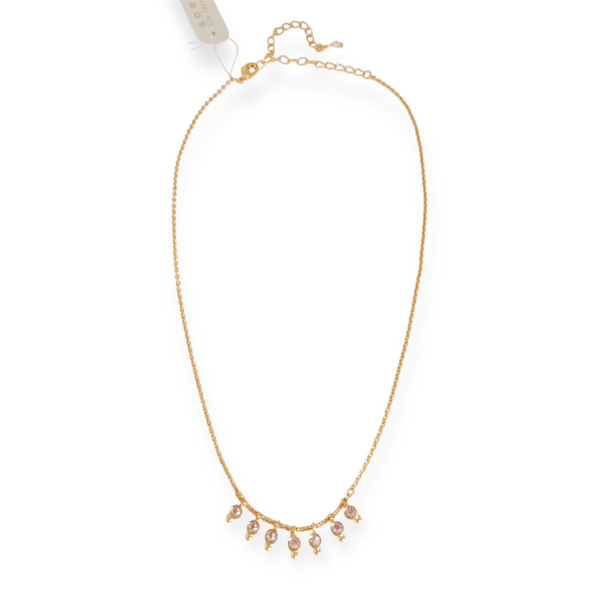 Bright Gold Crystal Choker