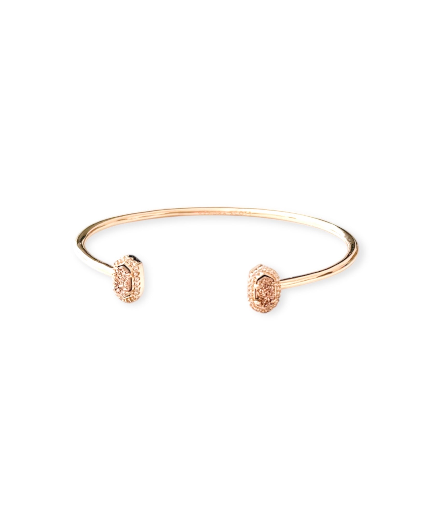 Calla Rose Gold Drusy Cuff Bracelet - Bella's House Tulsa