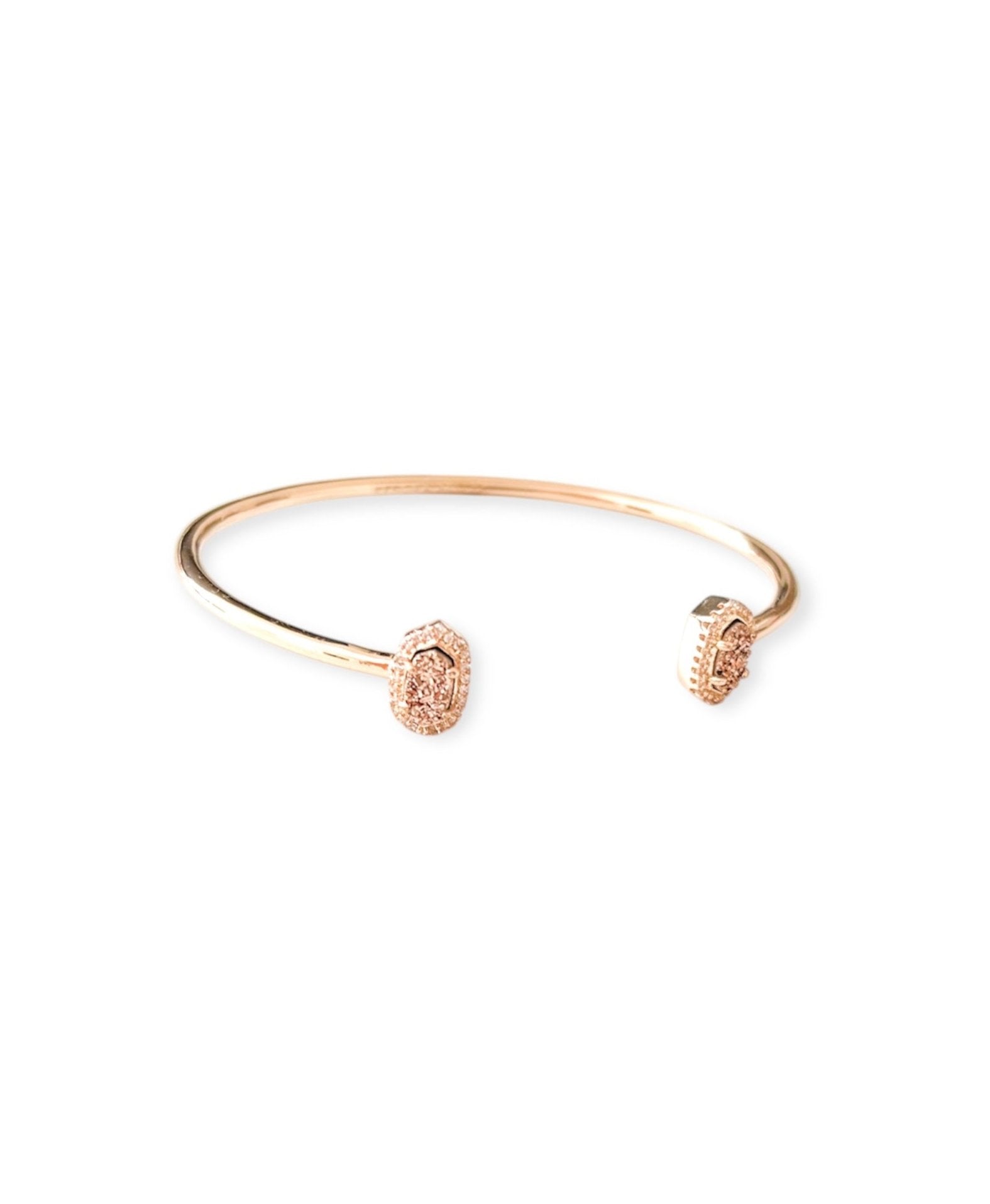 Calla Rose Gold Drusy Cuff Bracelet - Bella's House Tulsa