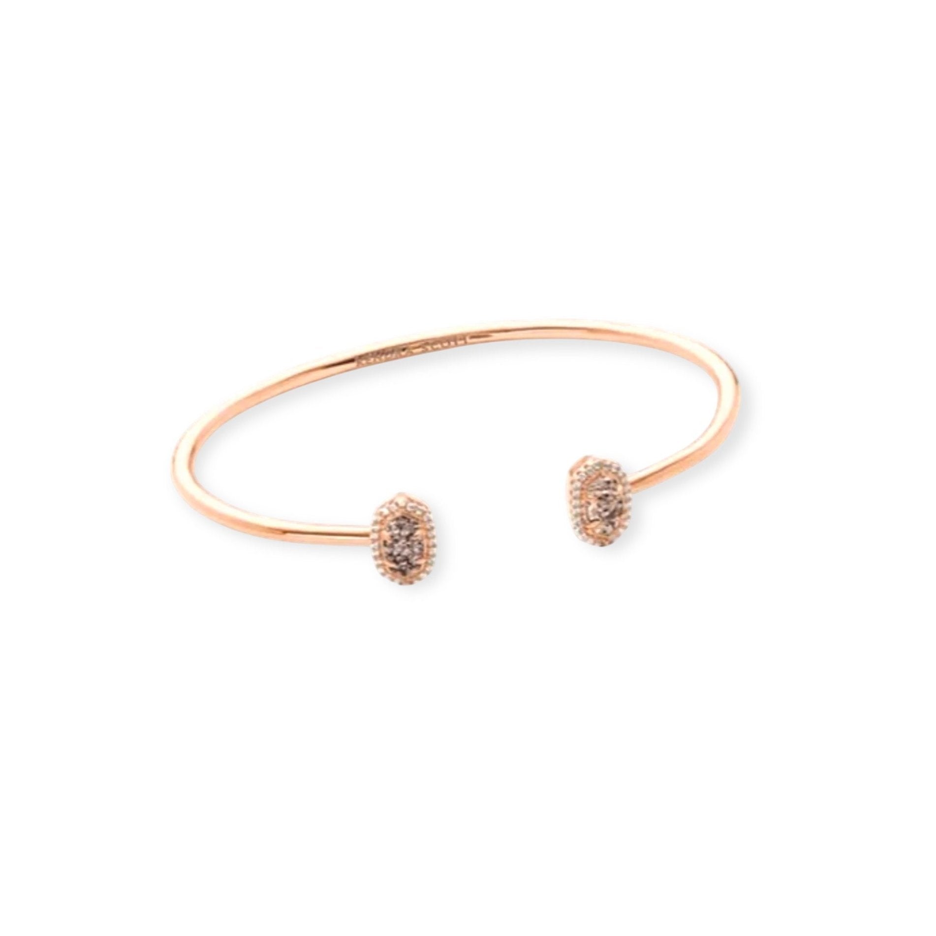 Calla Rose Gold Drusy Cuff Bracelet - Bella's House Tulsa