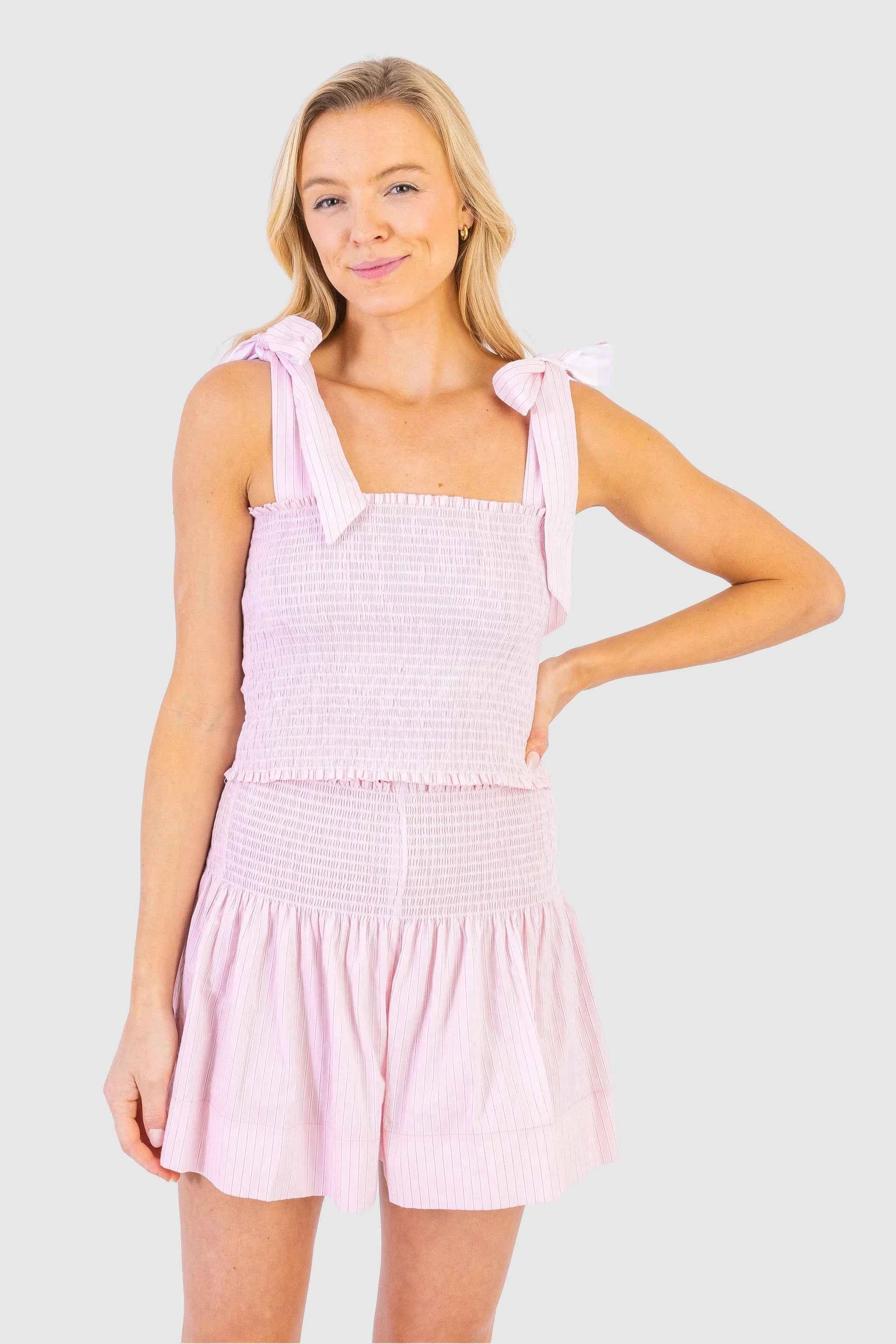 Koch CeCe Top Pale Pink Stripe