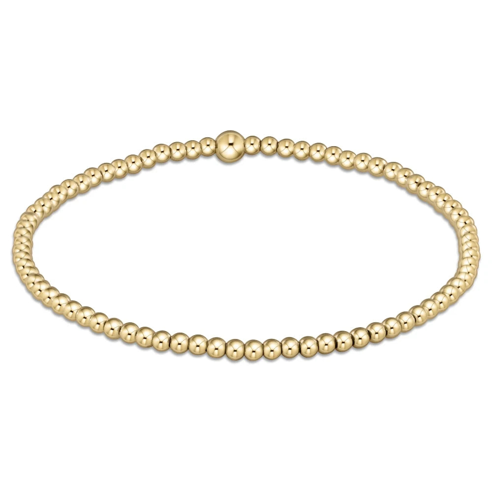 Classic Gold 2.5mm Bead Bracelet - Bella's House Tulsa