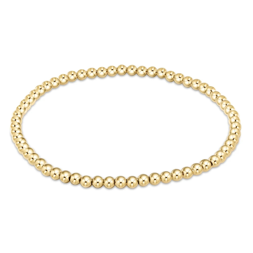 Classic Gold 3mm Bead Bracelet - Bella's House Tulsa
