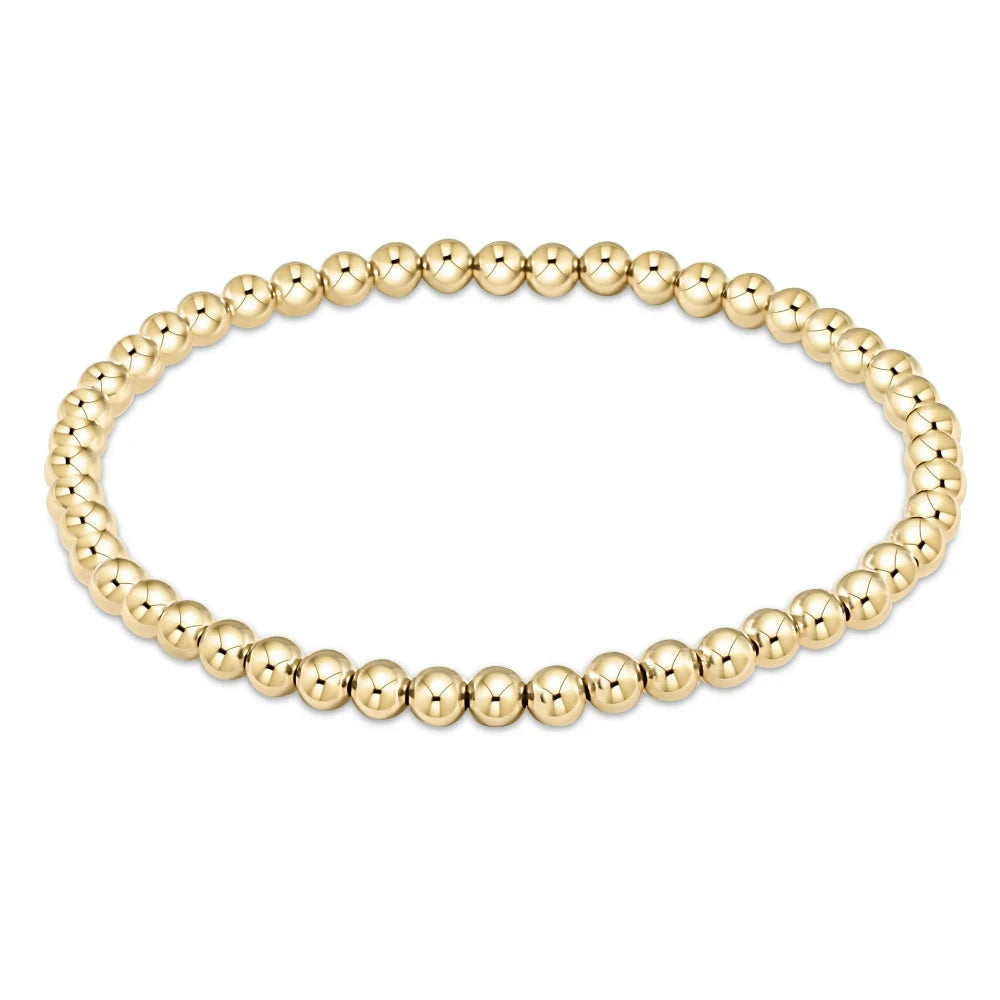 Classic Gold 4mm Bead Bracelet - Bella's House Tulsa