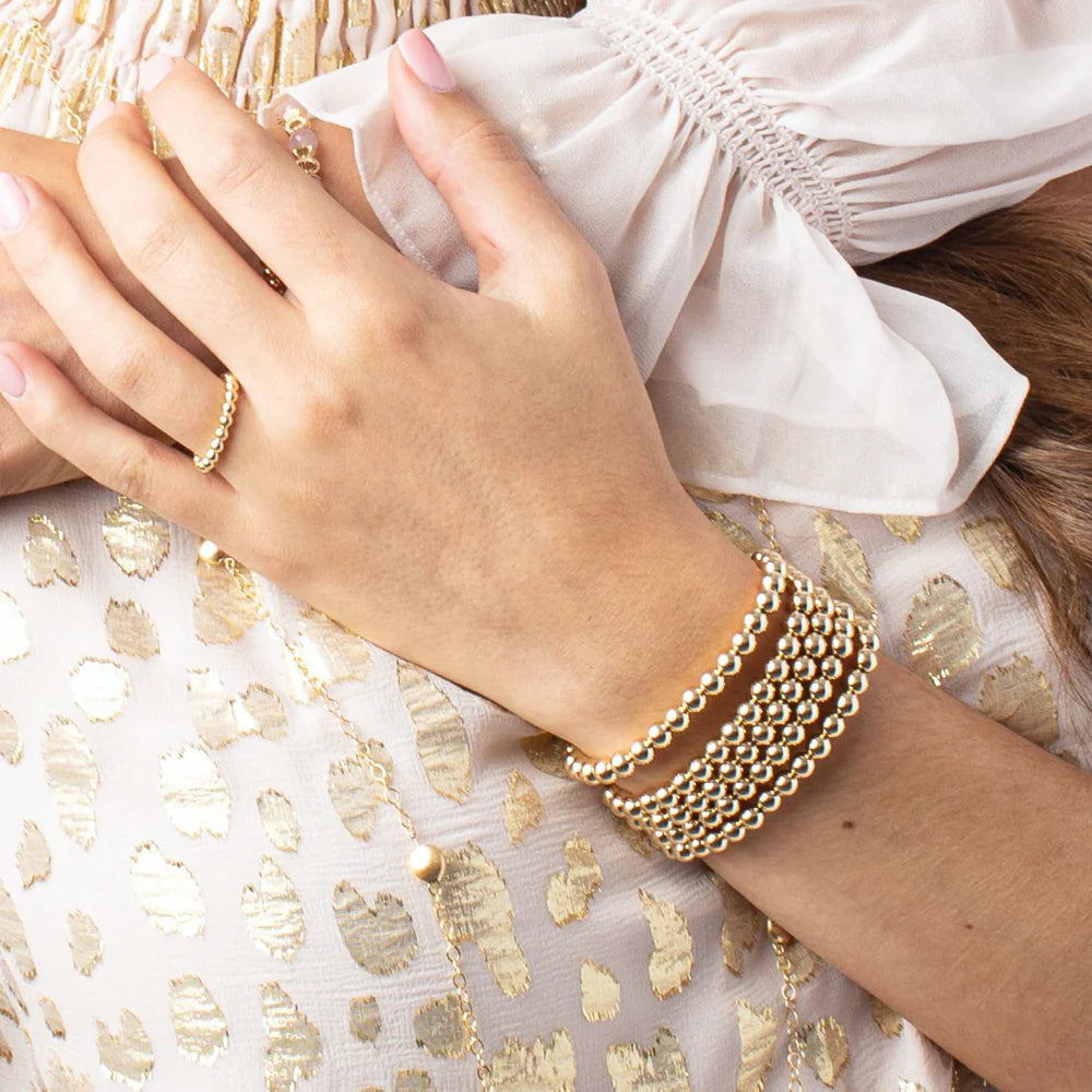 Classic Gold 5mm Bead Bracelet - Bella's House Tulsa