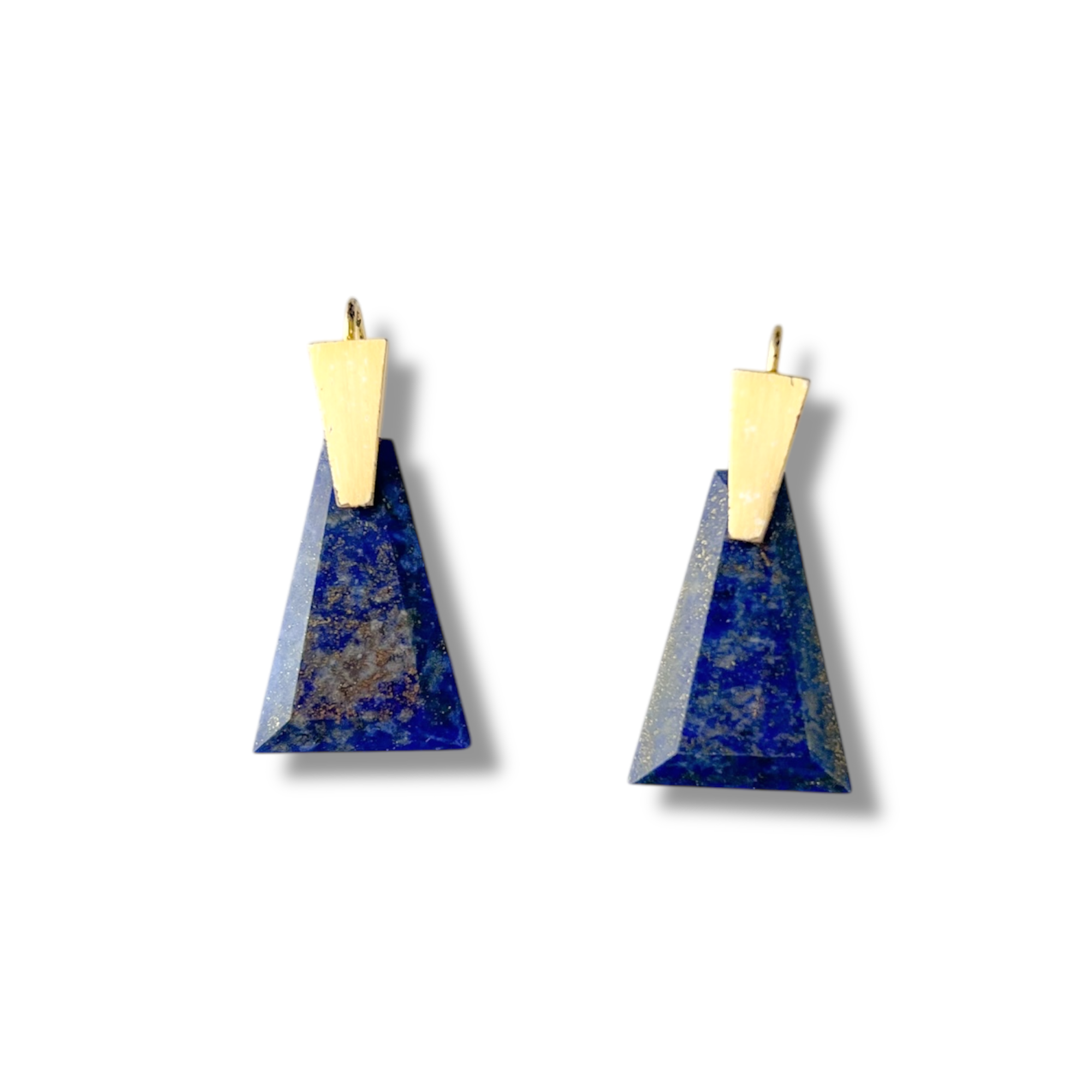 Collins Gold Drop earrings in Blue Lapis