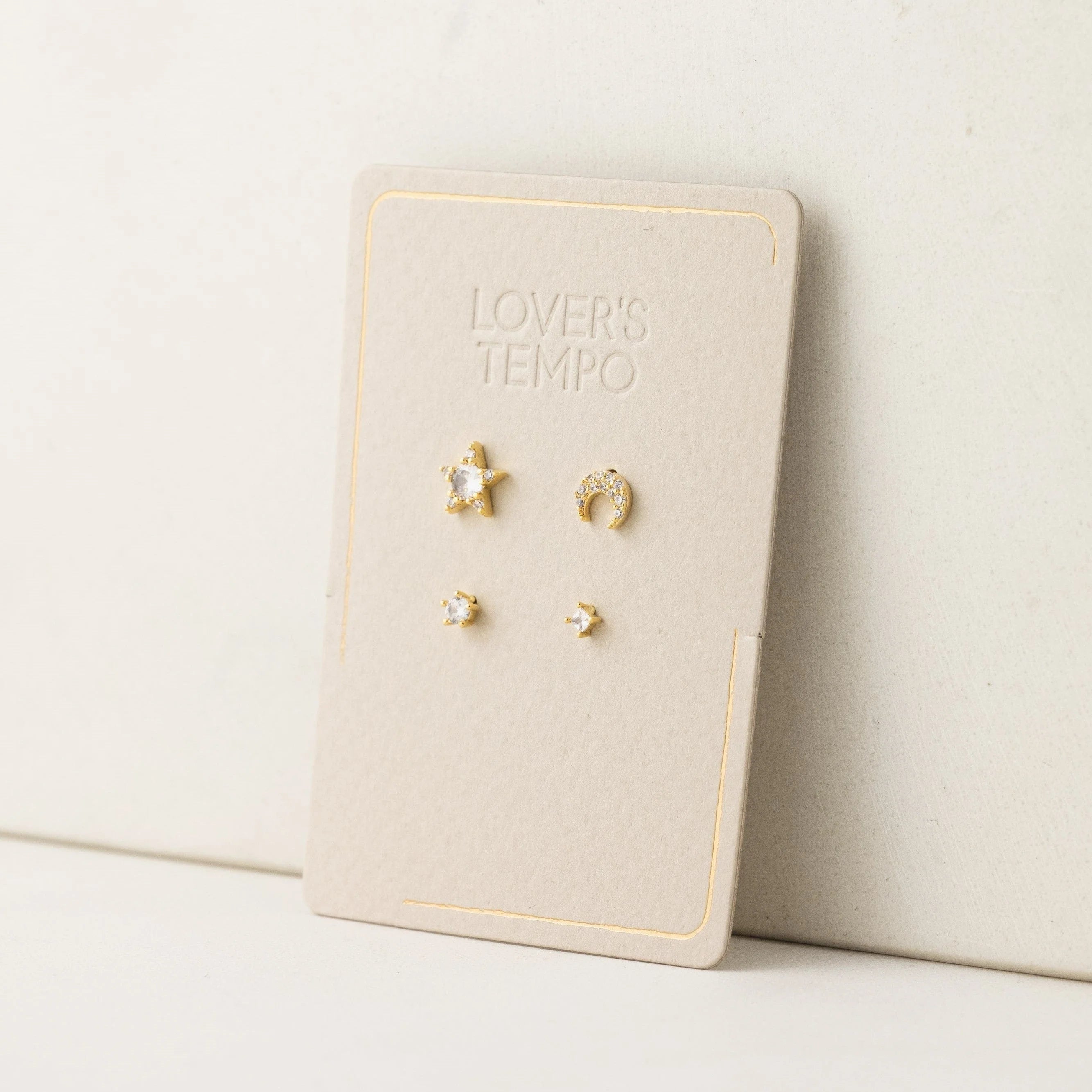 Cosmos Ear Stack Earrings Gold - Bella's House Tulsa