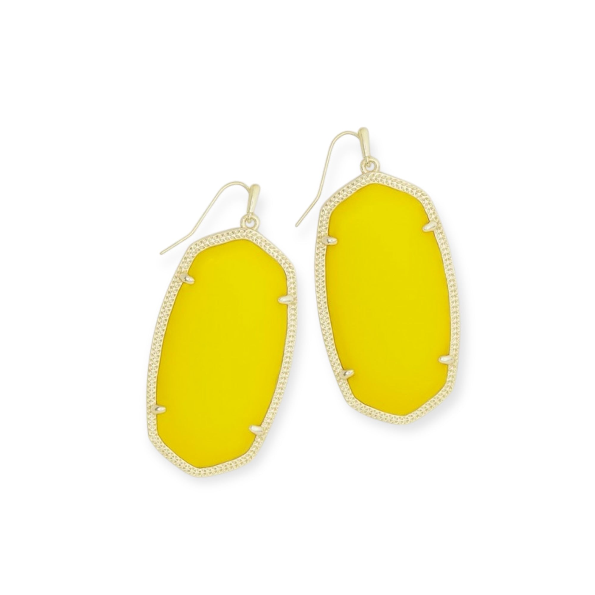 Danielle Gold Statement Earrings in Yellow