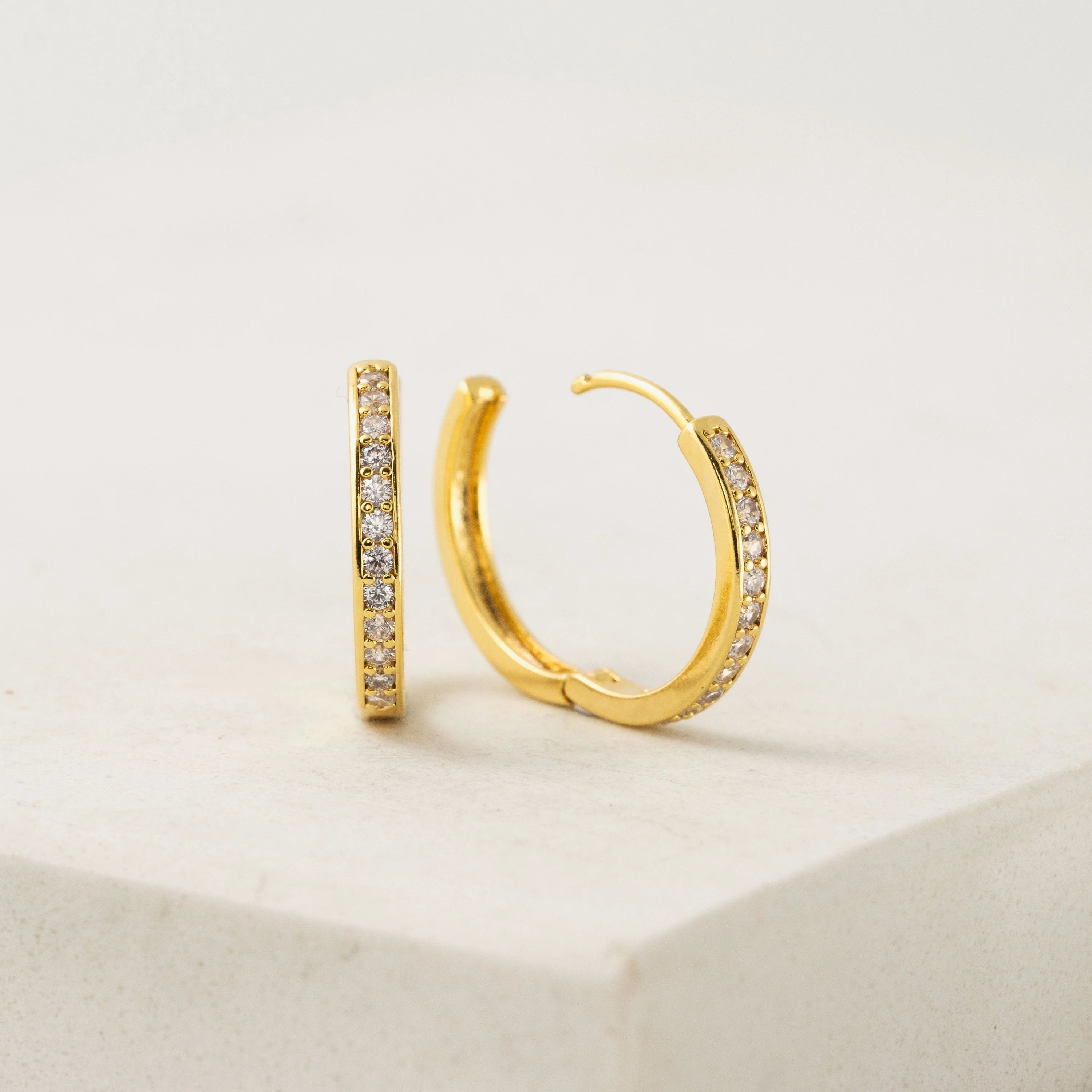 Desi 20mm Hoop Earrings Gold - Bella's House Tulsa