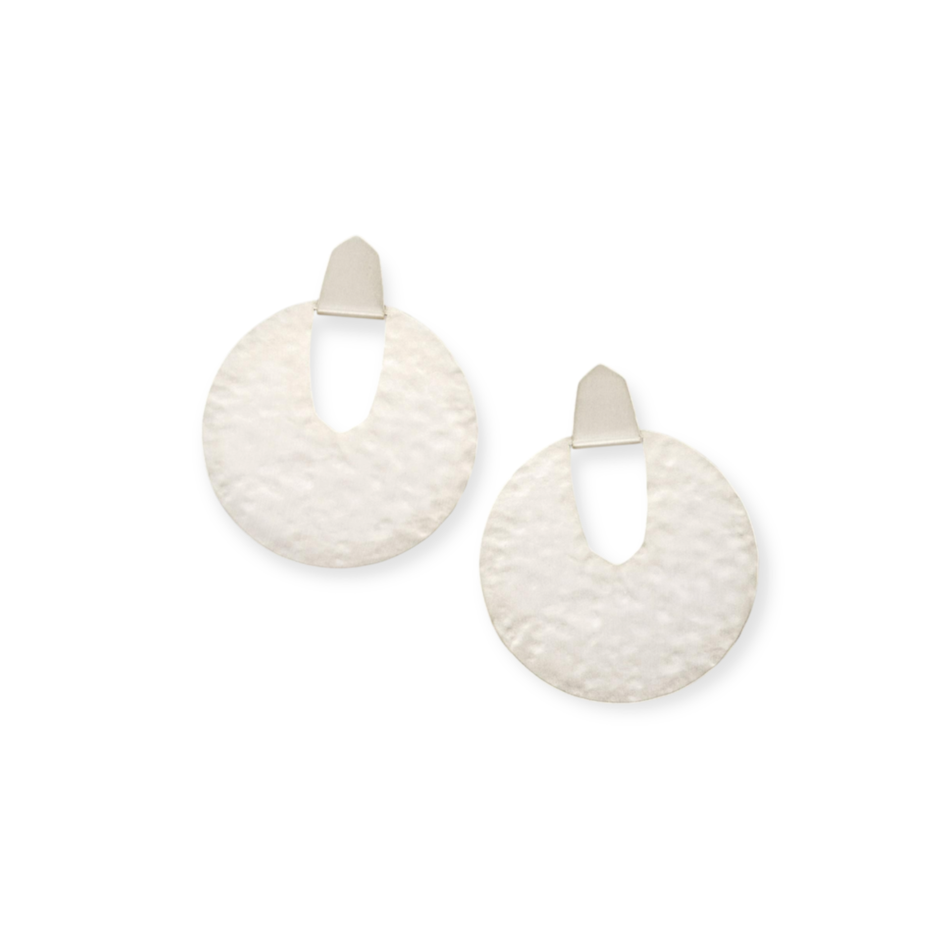 Diane Stud Earrings in Bright Silver