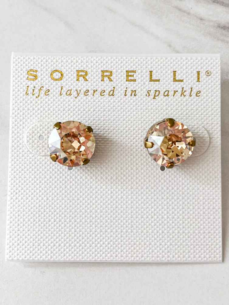 ECM14AGDCH London Stud Earrings Dark Champagne