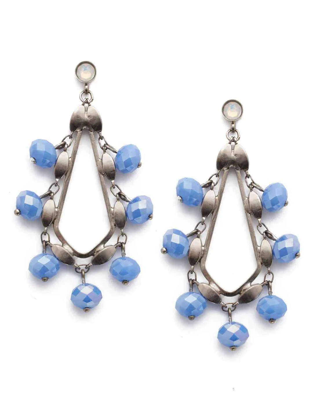 EEF53ASGLC Antique Silver Cacey Drop Earring Glacier