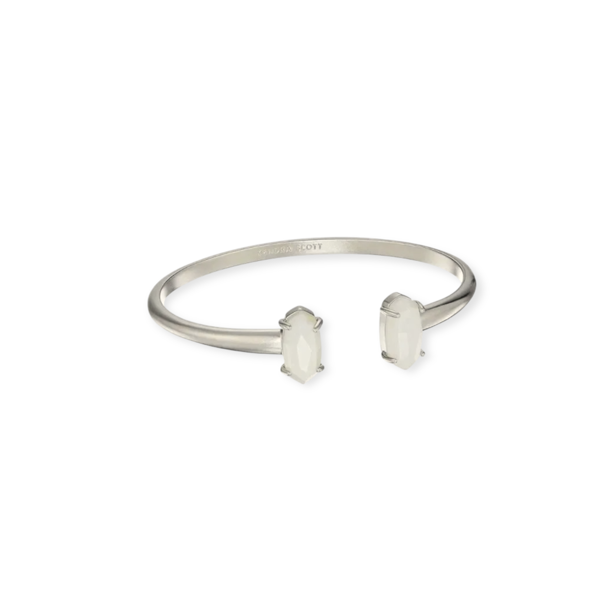 Edi Silver Cuff Bracelet in Mother of Pearl