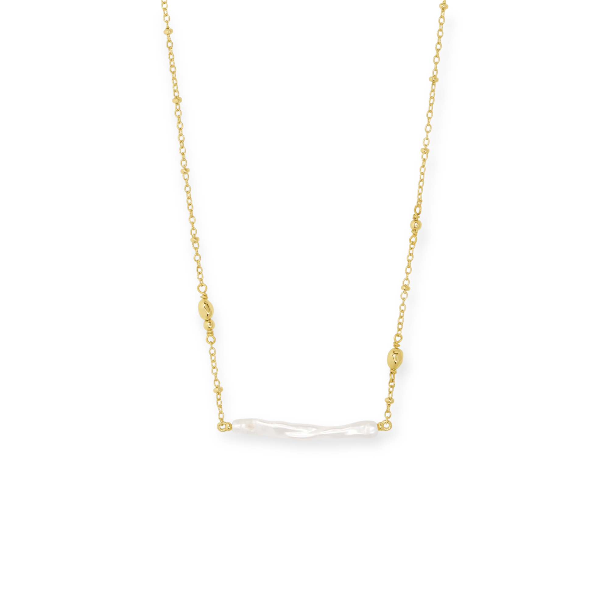 Eileen Gold Pendant Necklace in Freshwater Cultured Pearl