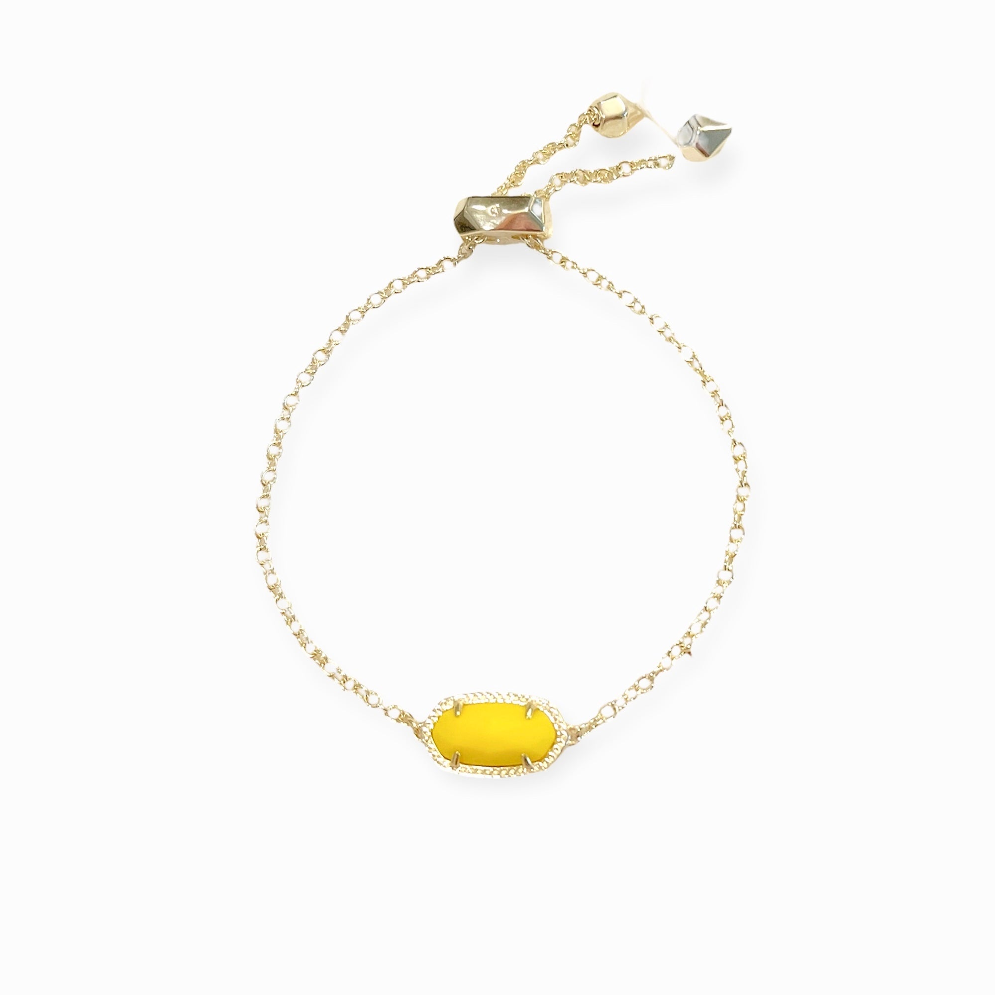 Elaina Adjustable Chain Bracelet Gold in Yellow
