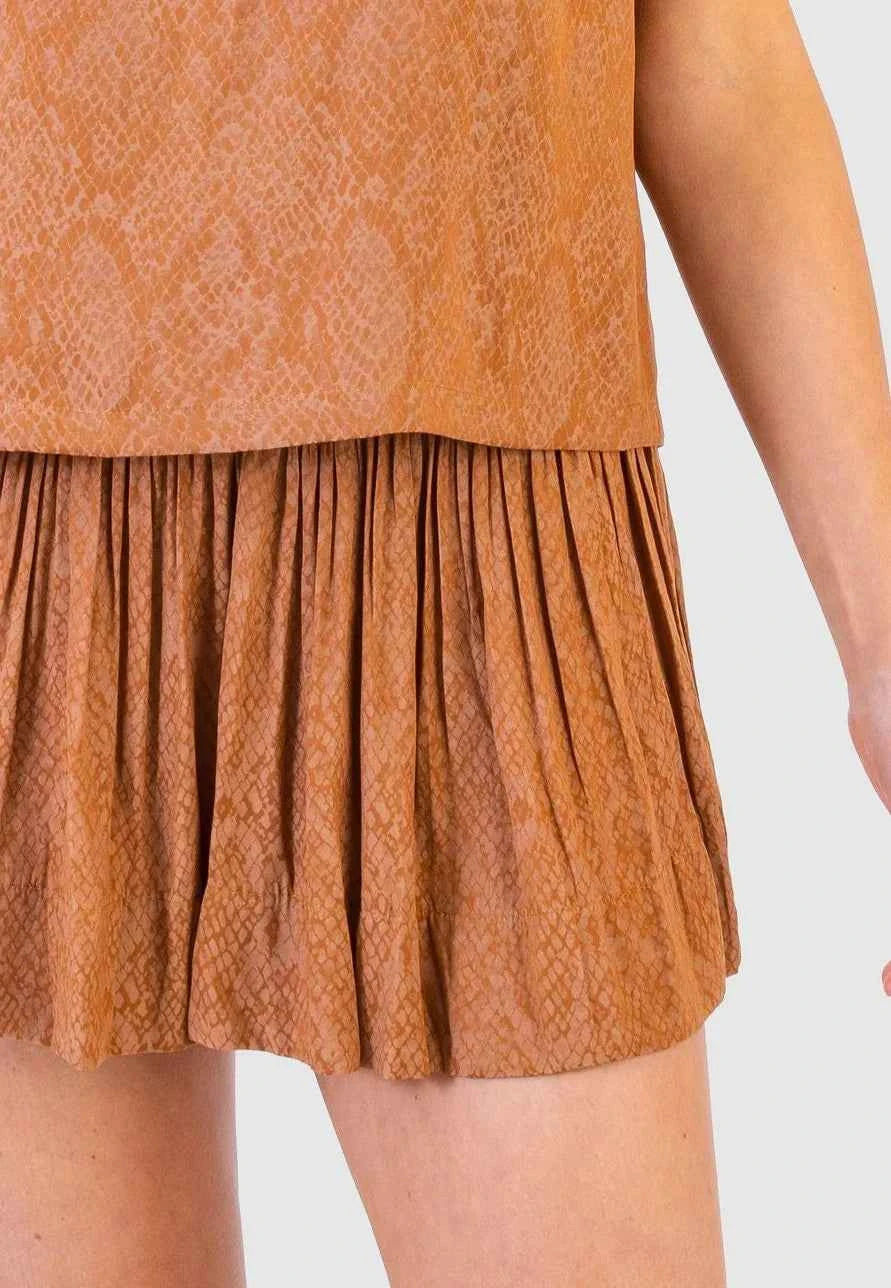 Koch Erica Skirt Cafe Python
