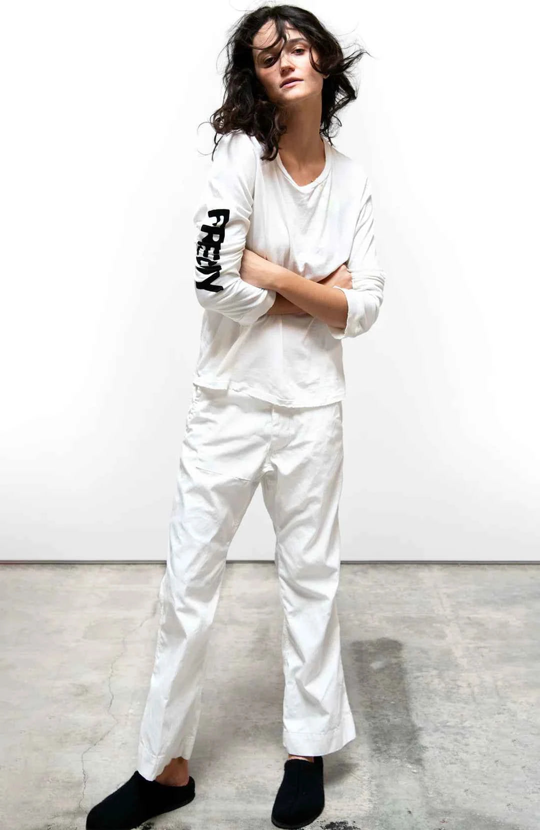 FREECITY LNLSUN longsleeve t - creamyyumm/glass