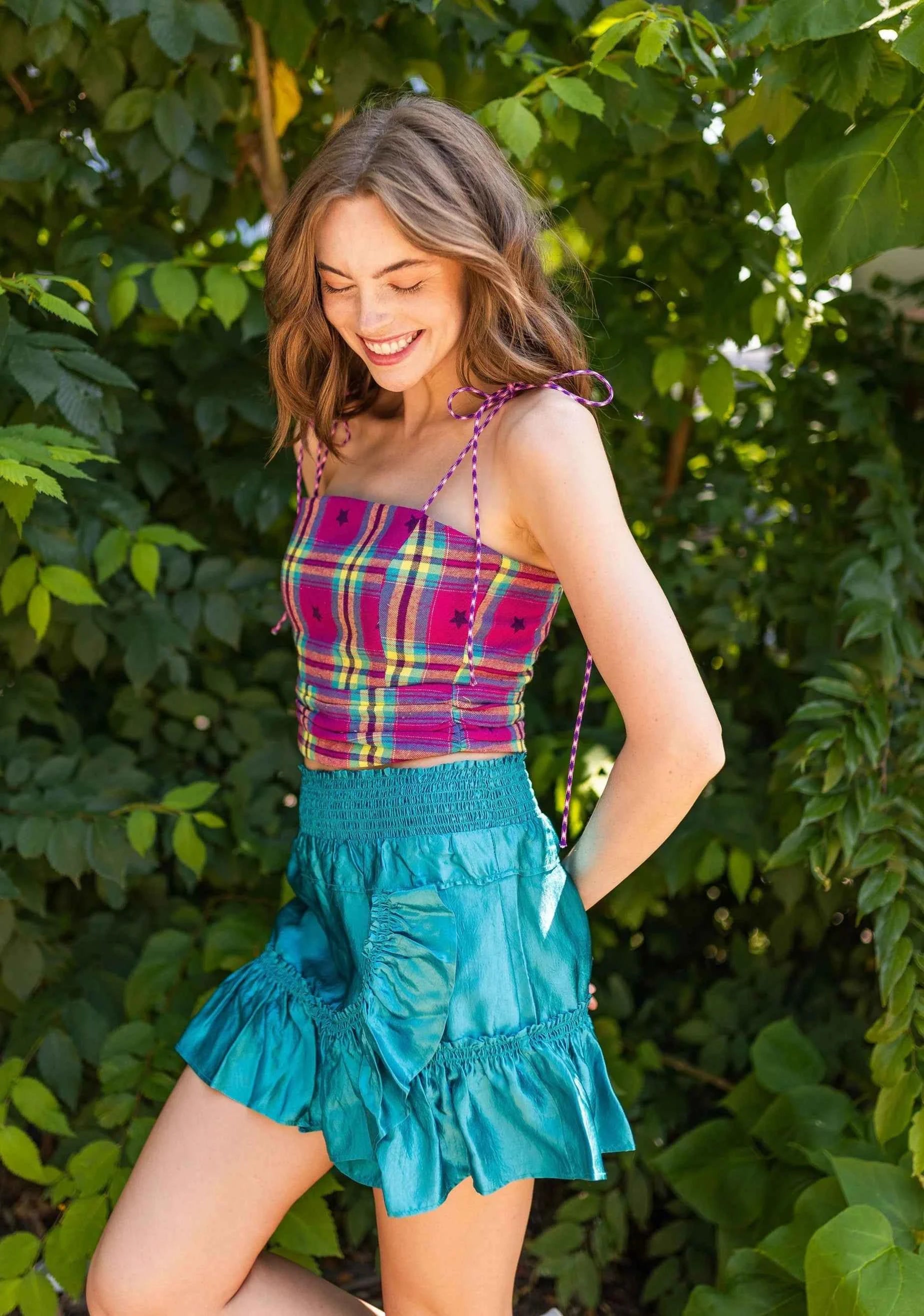 Koch Genna Skirt Turquoise Pearl