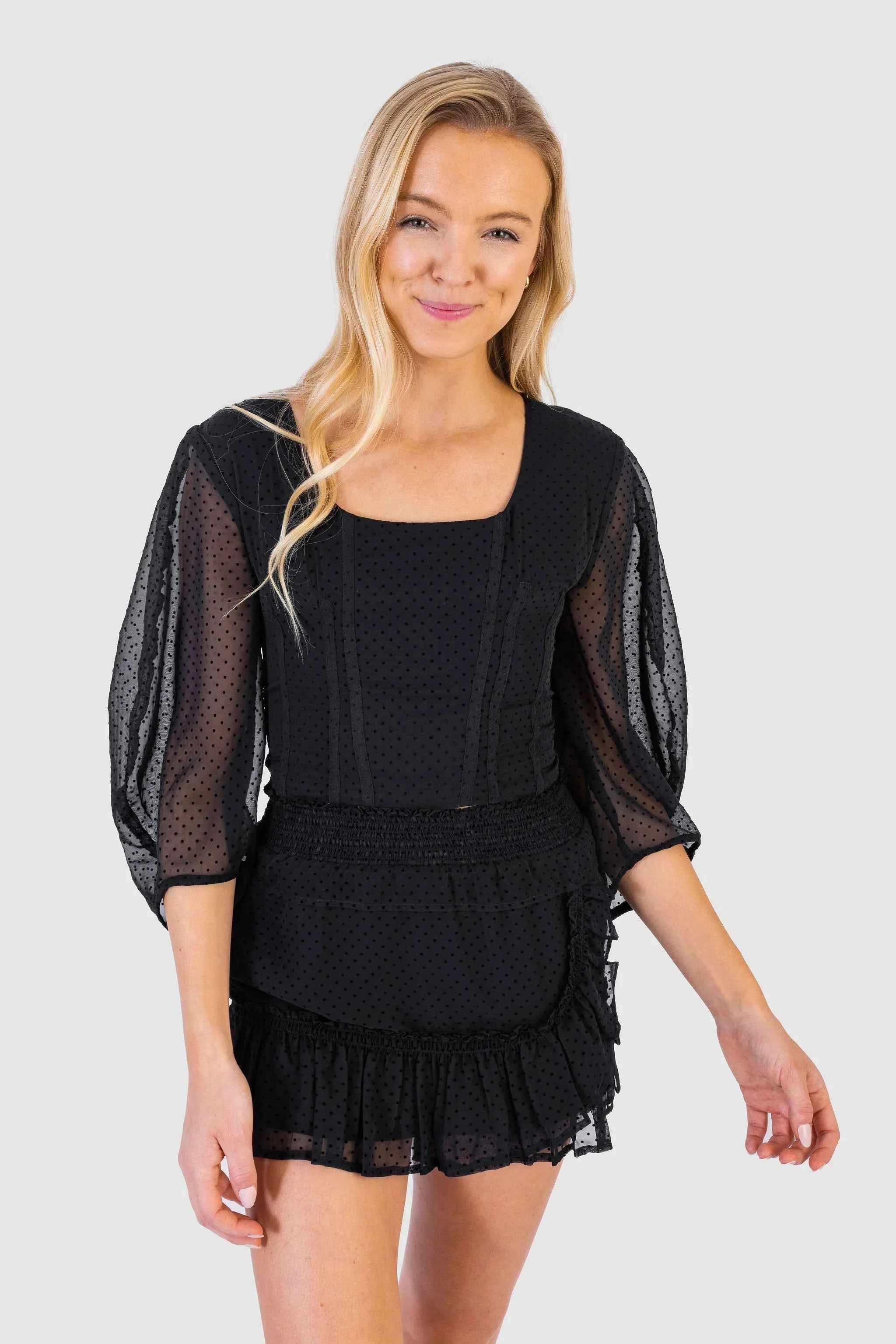 Koch Genna Skirt Swiss Black Dot