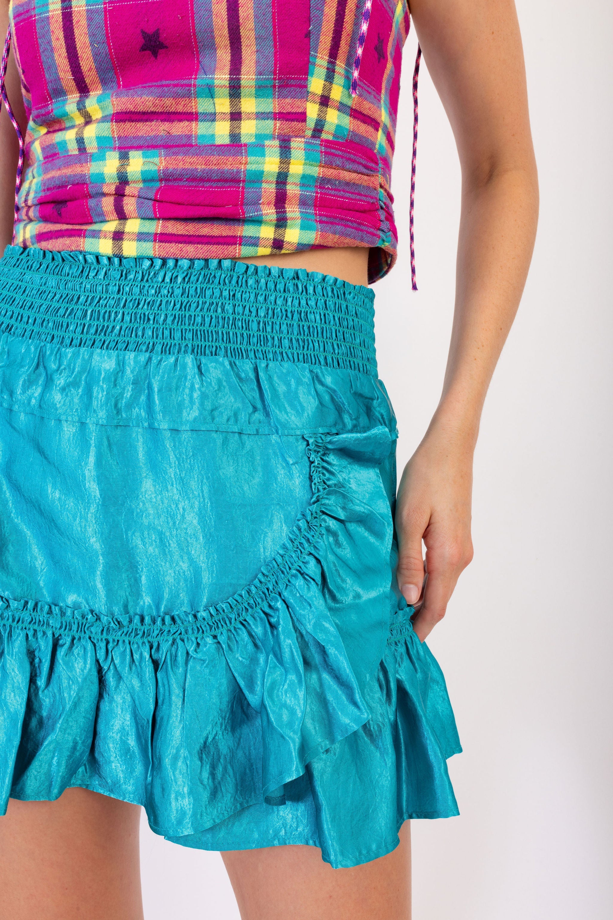Genna Skirt Turquoise Pearl