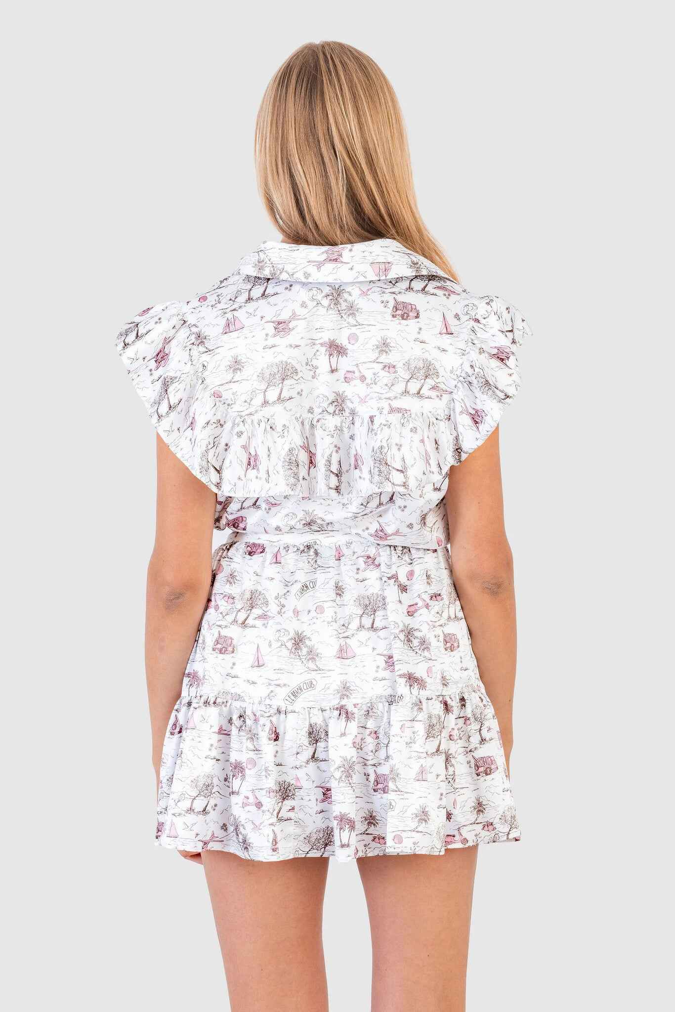 Koch Georgie Skirt Le Beach Club Toile White