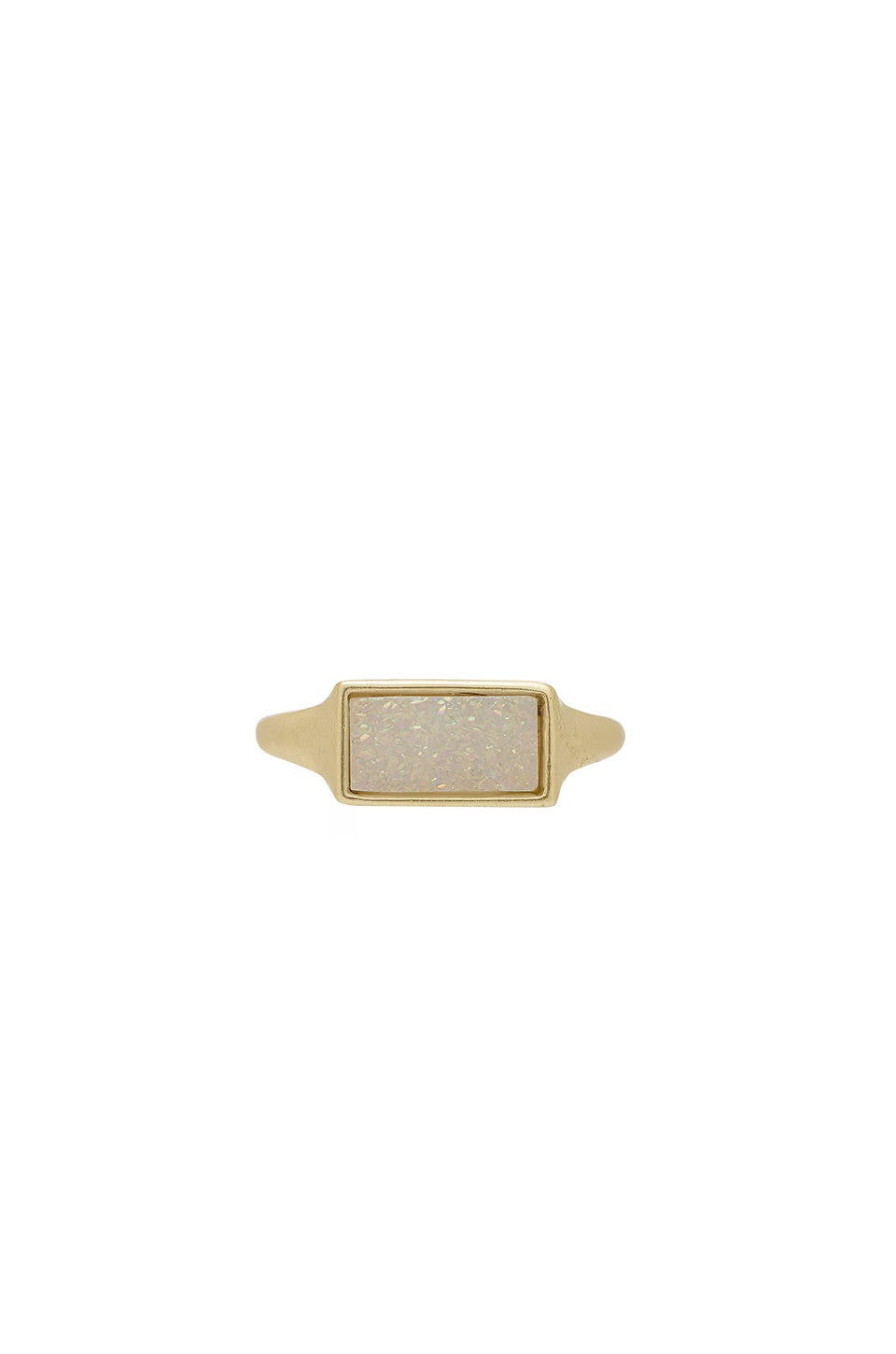 Glenna Gold Ring In Iridescent Drusy
