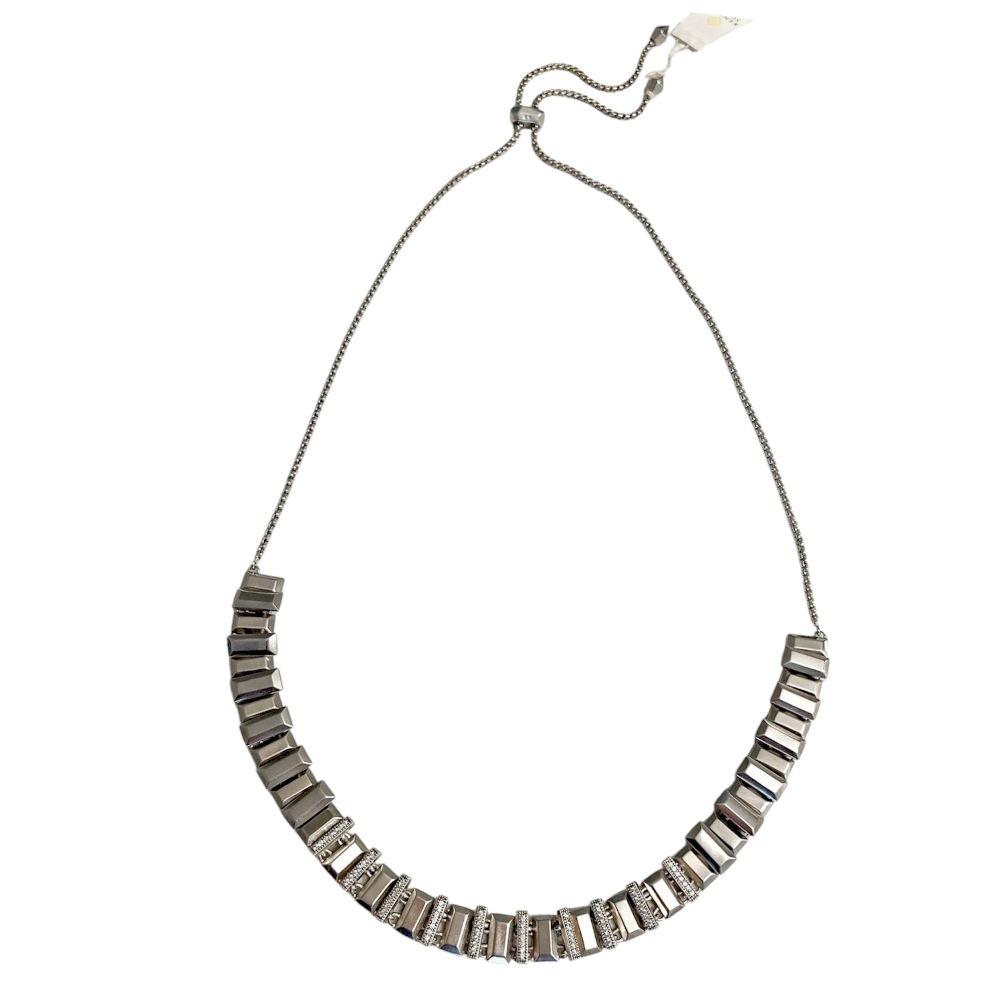 Harper Adjustable Choker Necklace in Hematite