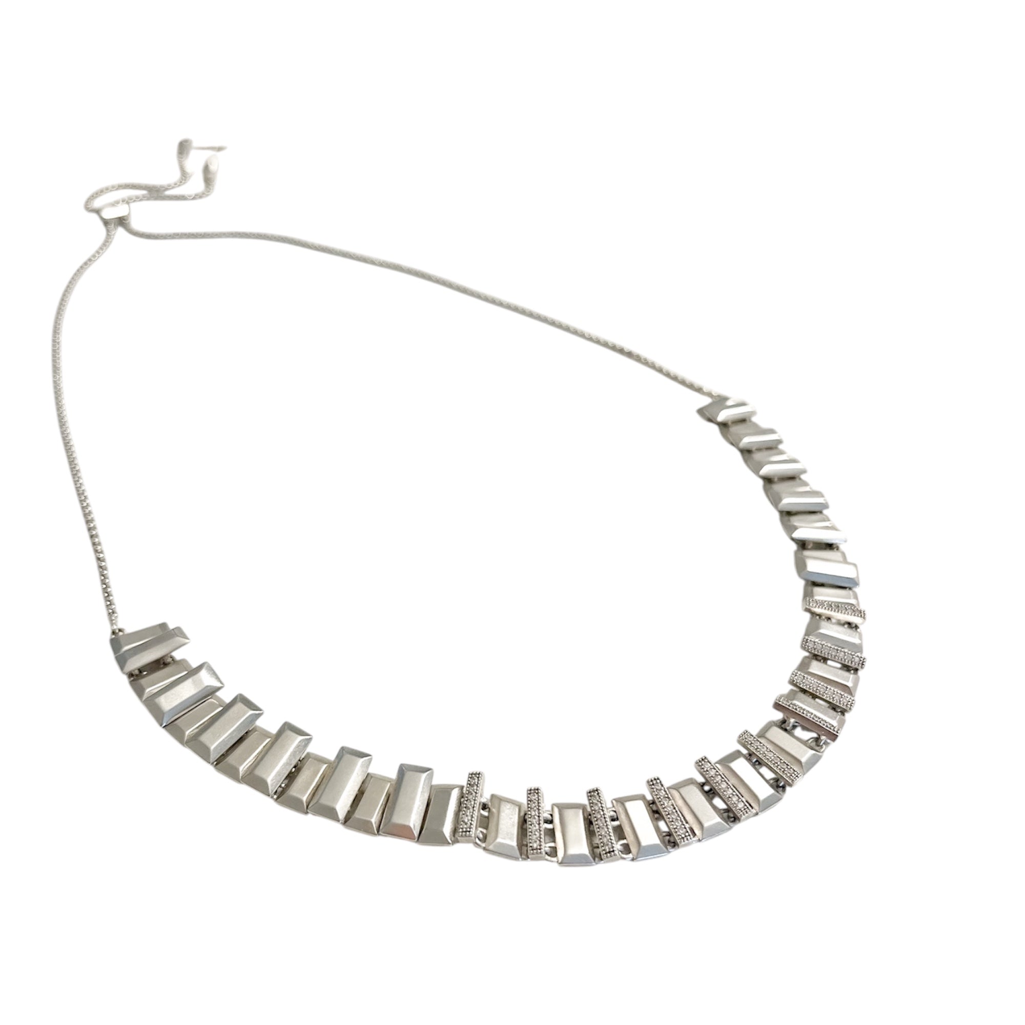 Harper Adjustable Choker Necklace in Hematite