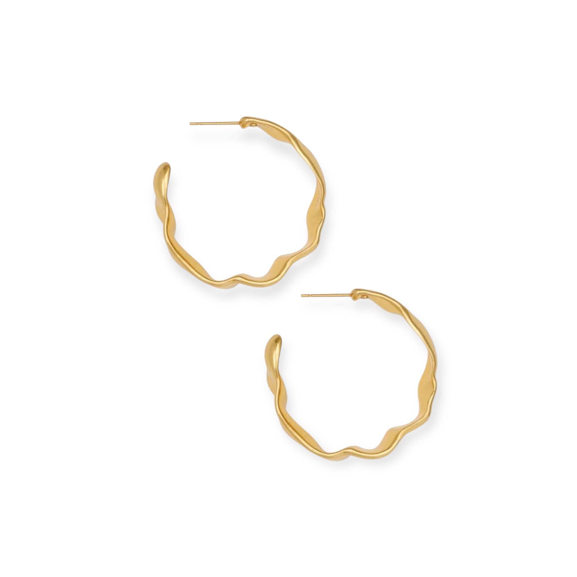 Holland Hoop Earrings in Vintage Gold