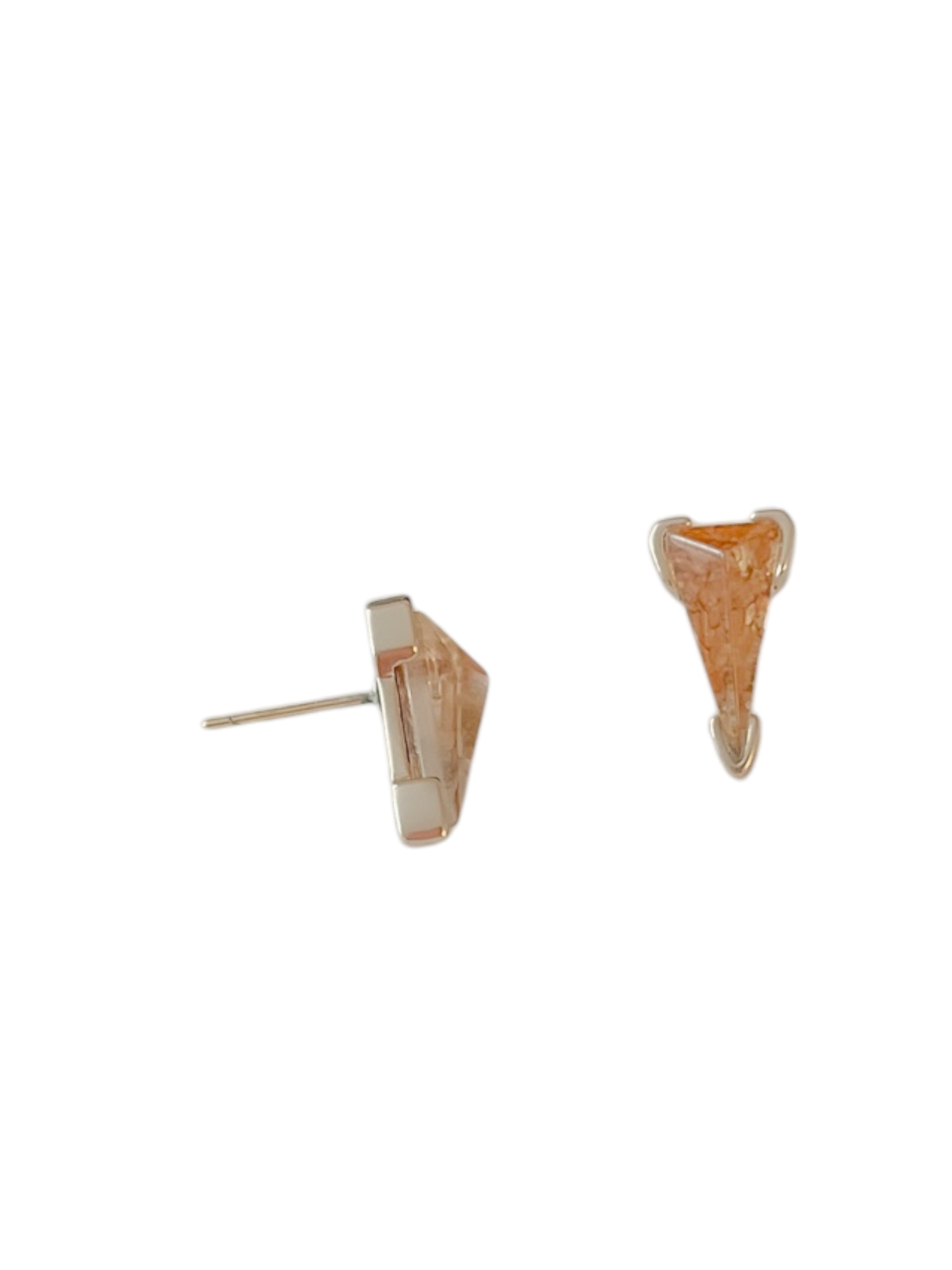Honor Gold Stud Earrings in Bronze Illusion
