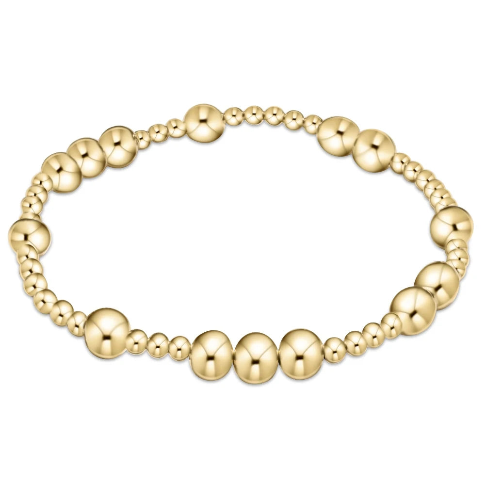 Hope Unwritten 6mm Bead Bracelet - Gold - Bella's House Tulsa