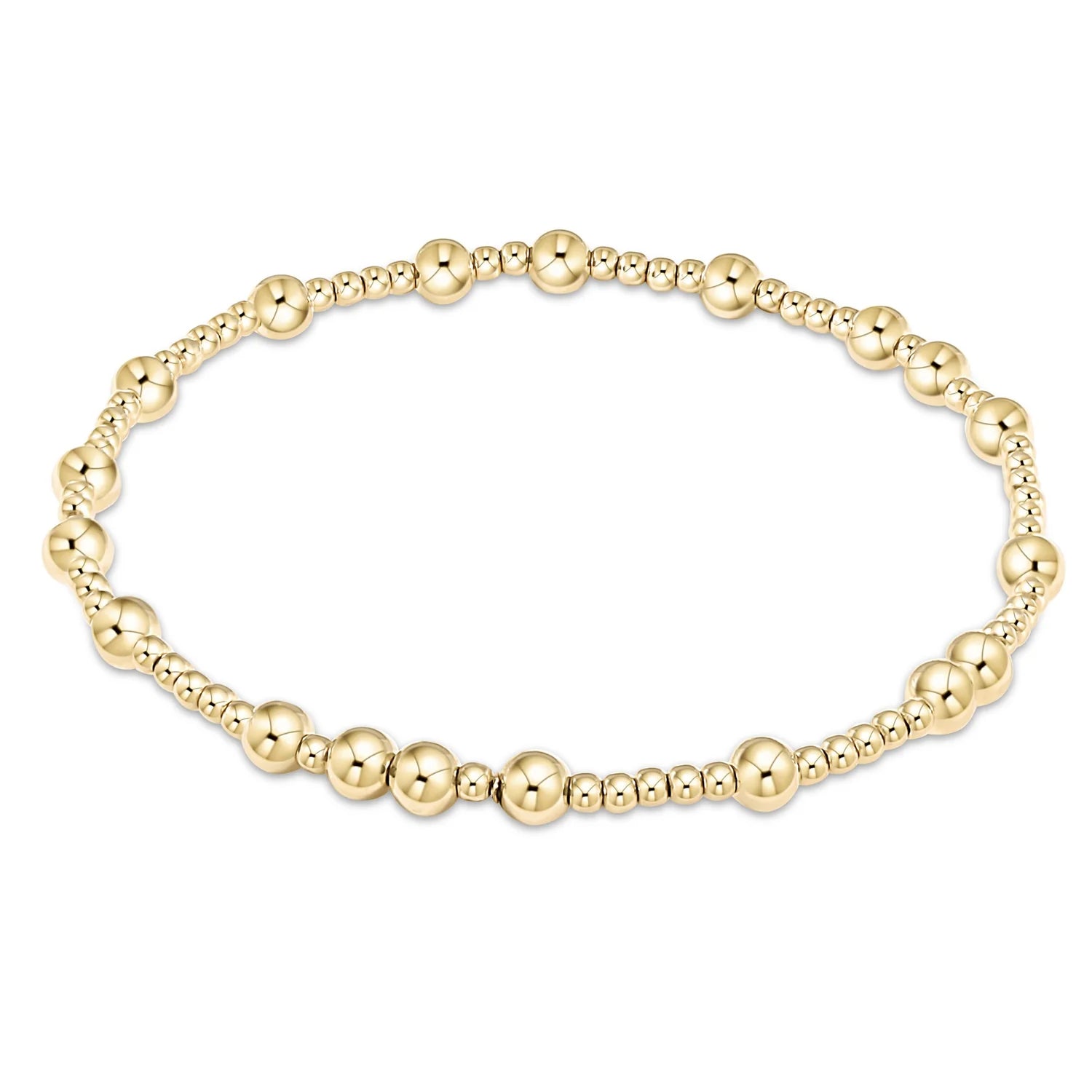 Hope Unwritten 5mm Bead Bracelet - Gold