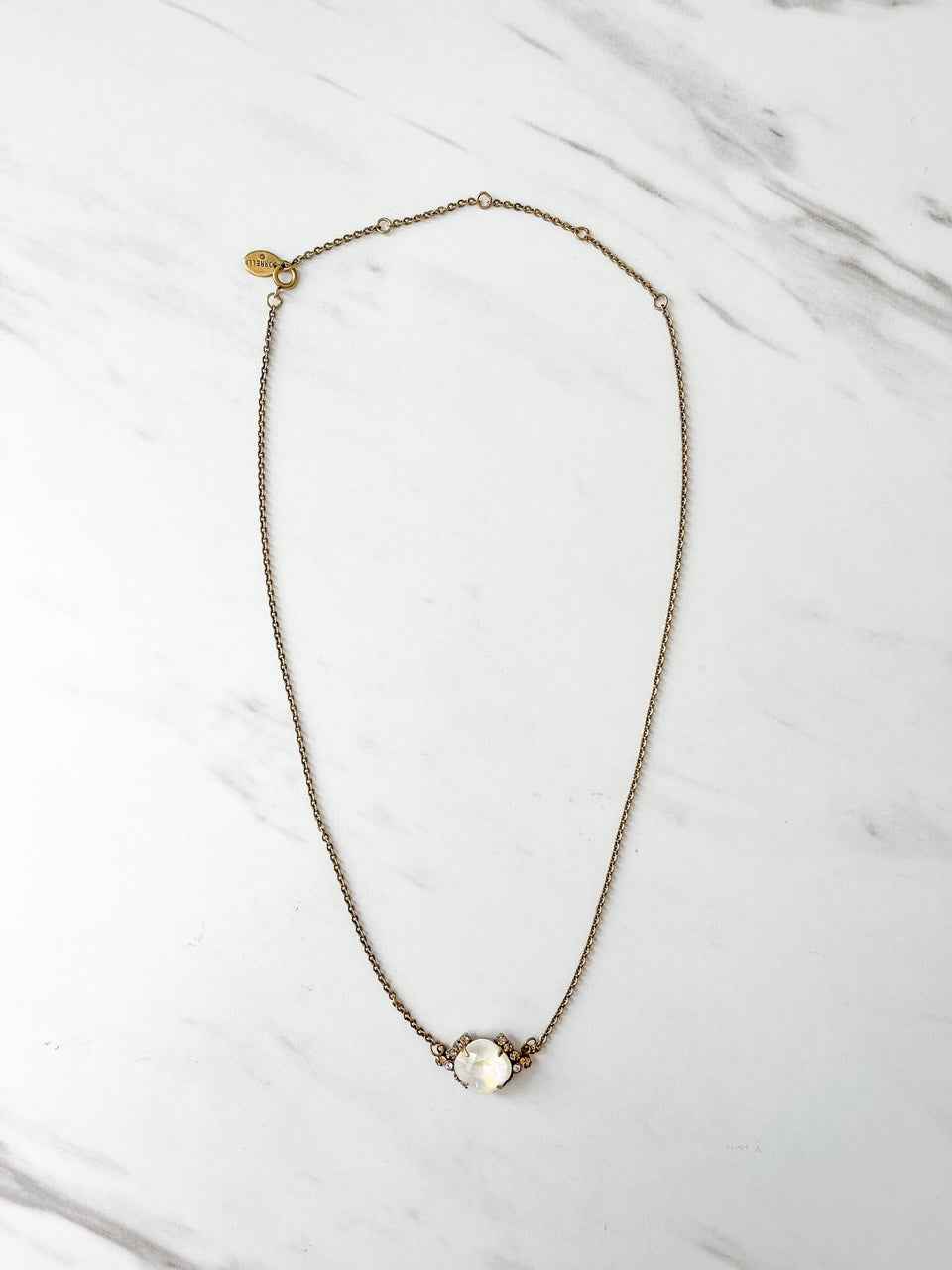 NEK11AGROB Antique Gold Rocky Beach Pendant Necklace