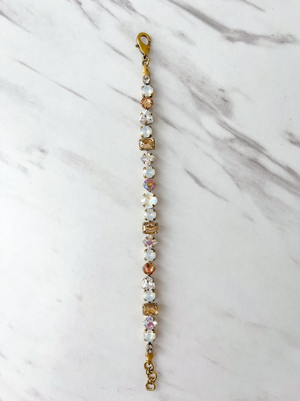 BDX1AGROB Antique Gold Sedge Tennis Bracelet Rocky Beach - Bella's House Tulsa