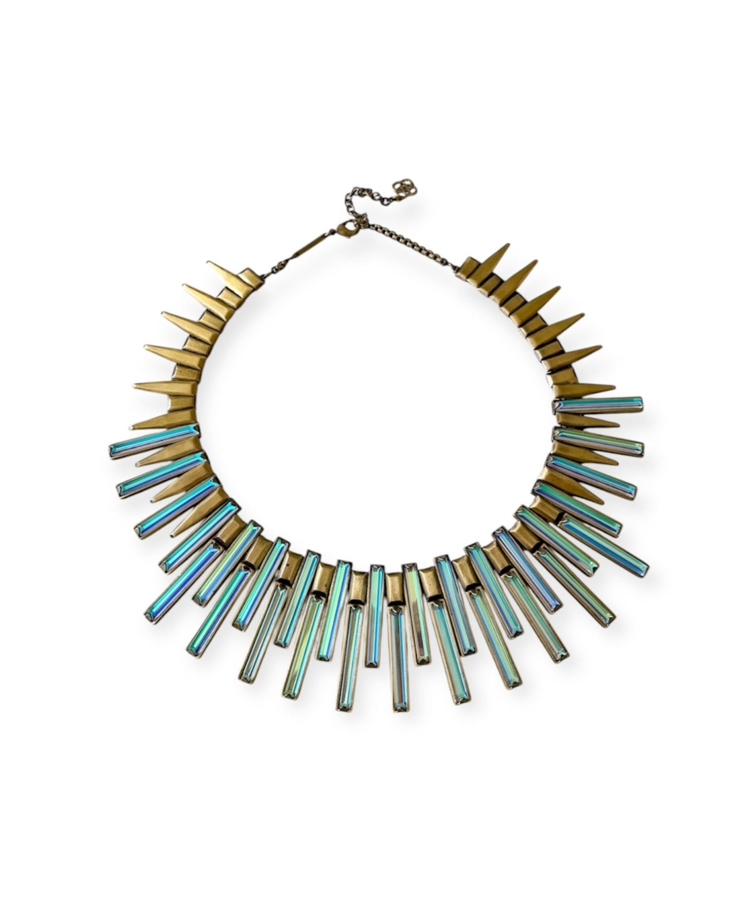 Kaplan Statement Necklace in Antique Brass - Bella's House Tulsa