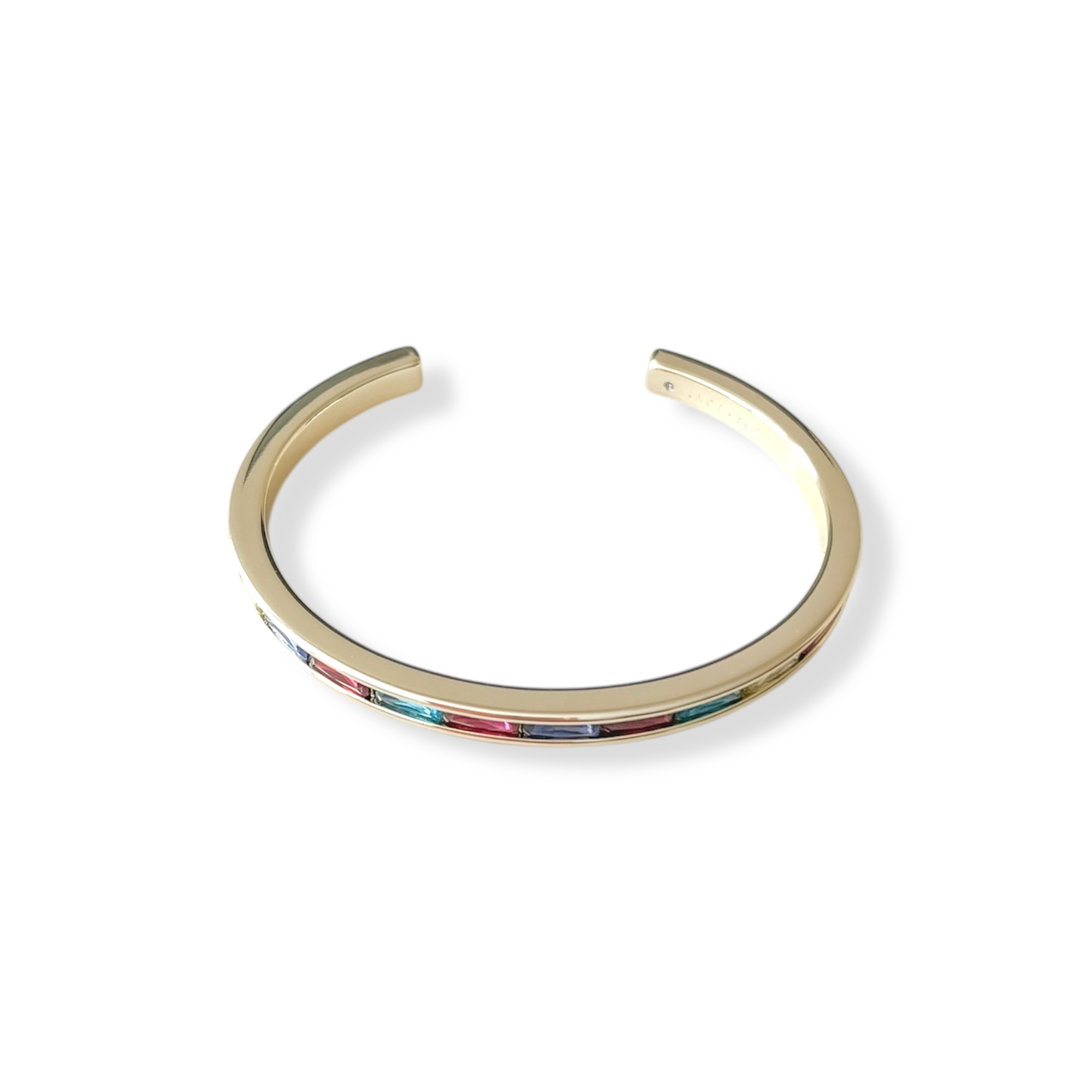 Jack Gold Cuff Bracelet in Multi Crystals