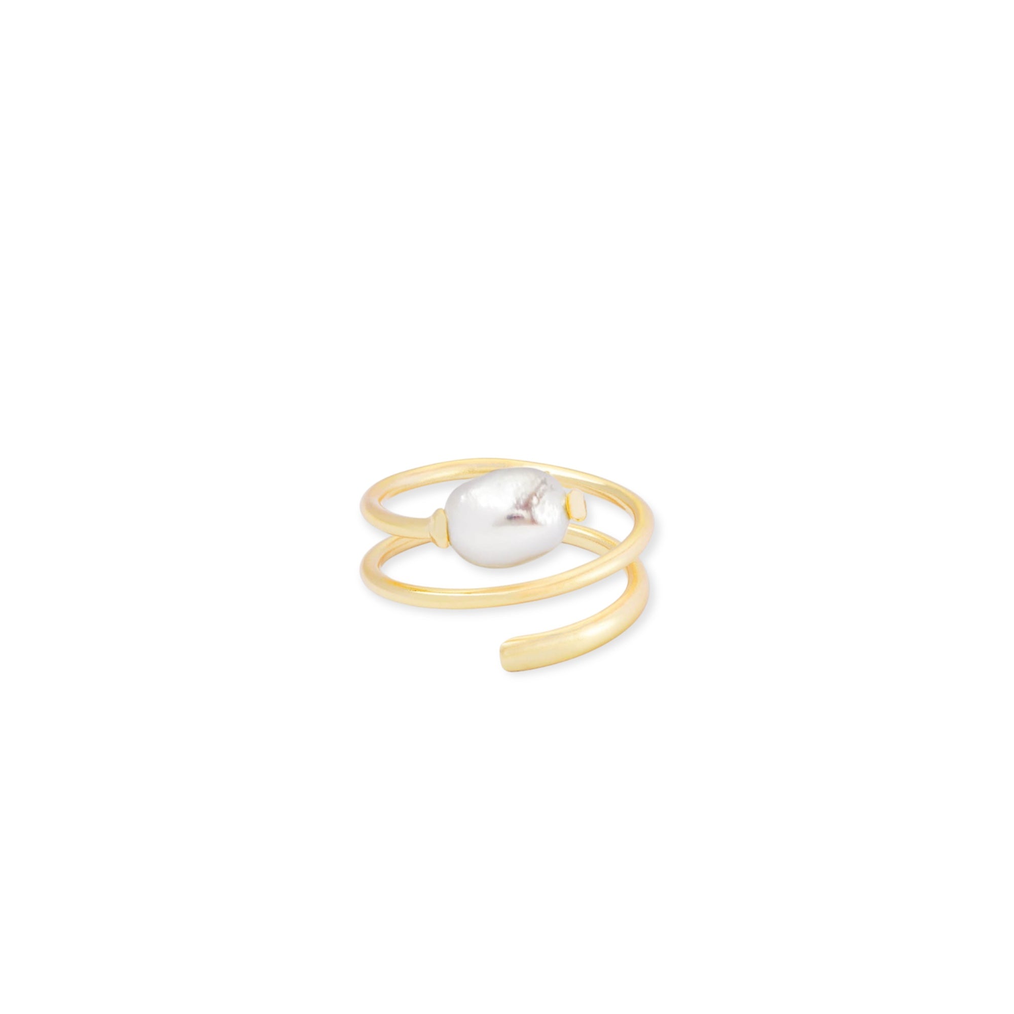 Jayla Gold Ring Baroque Pearl
