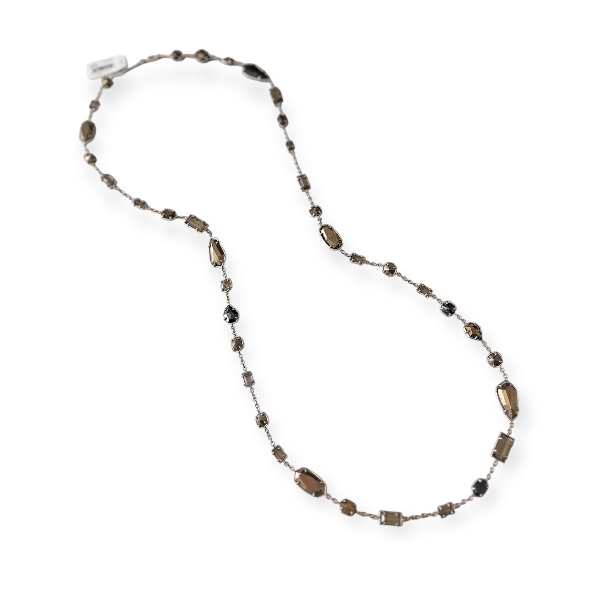 Joann Necklace in Antique Silver Smoky Mix