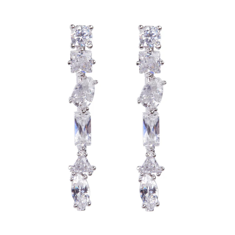 Julie M Earrings Clear - Bella's House Tulsa