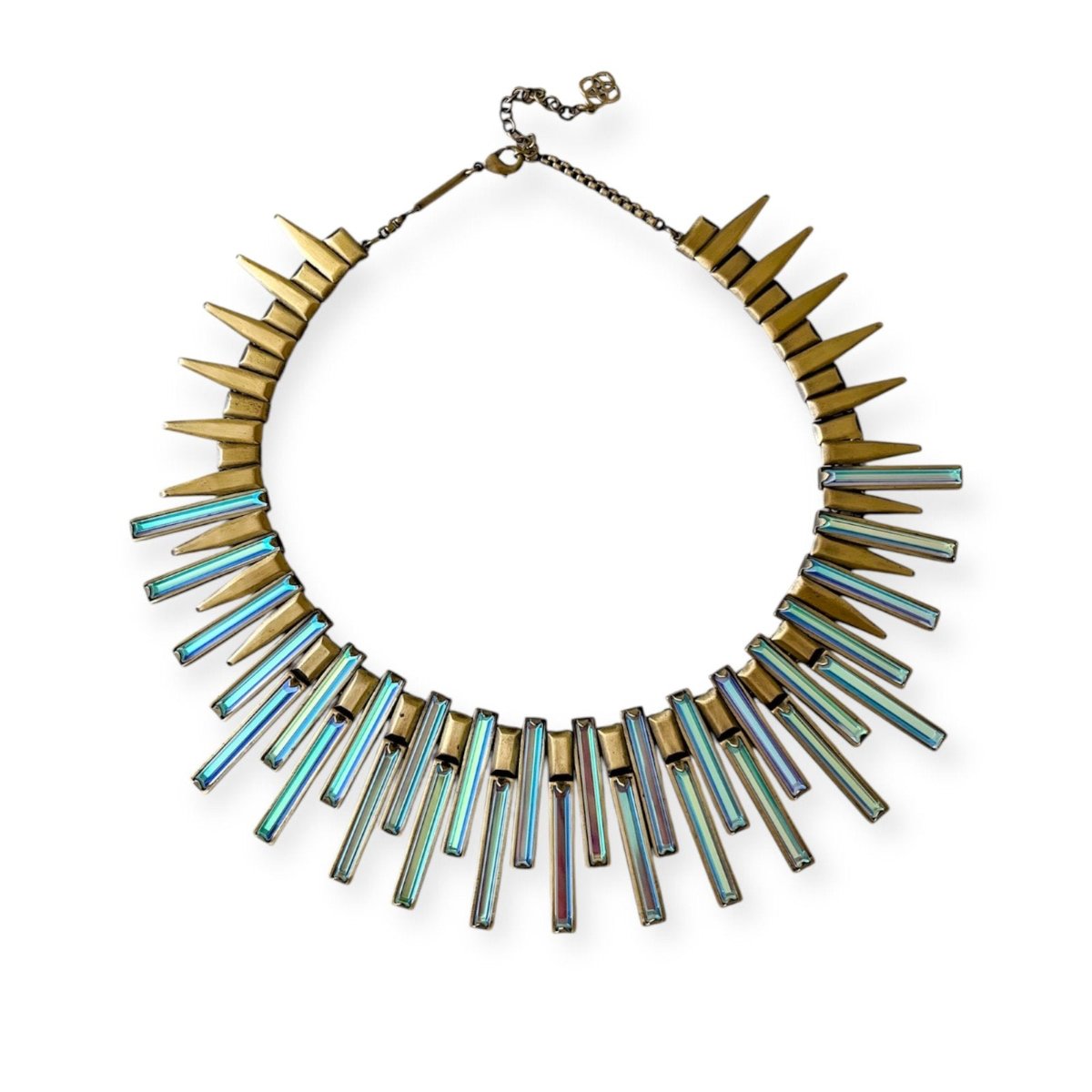 Kaplan Statement Necklace in Antique Brass - Bella's House Tulsa