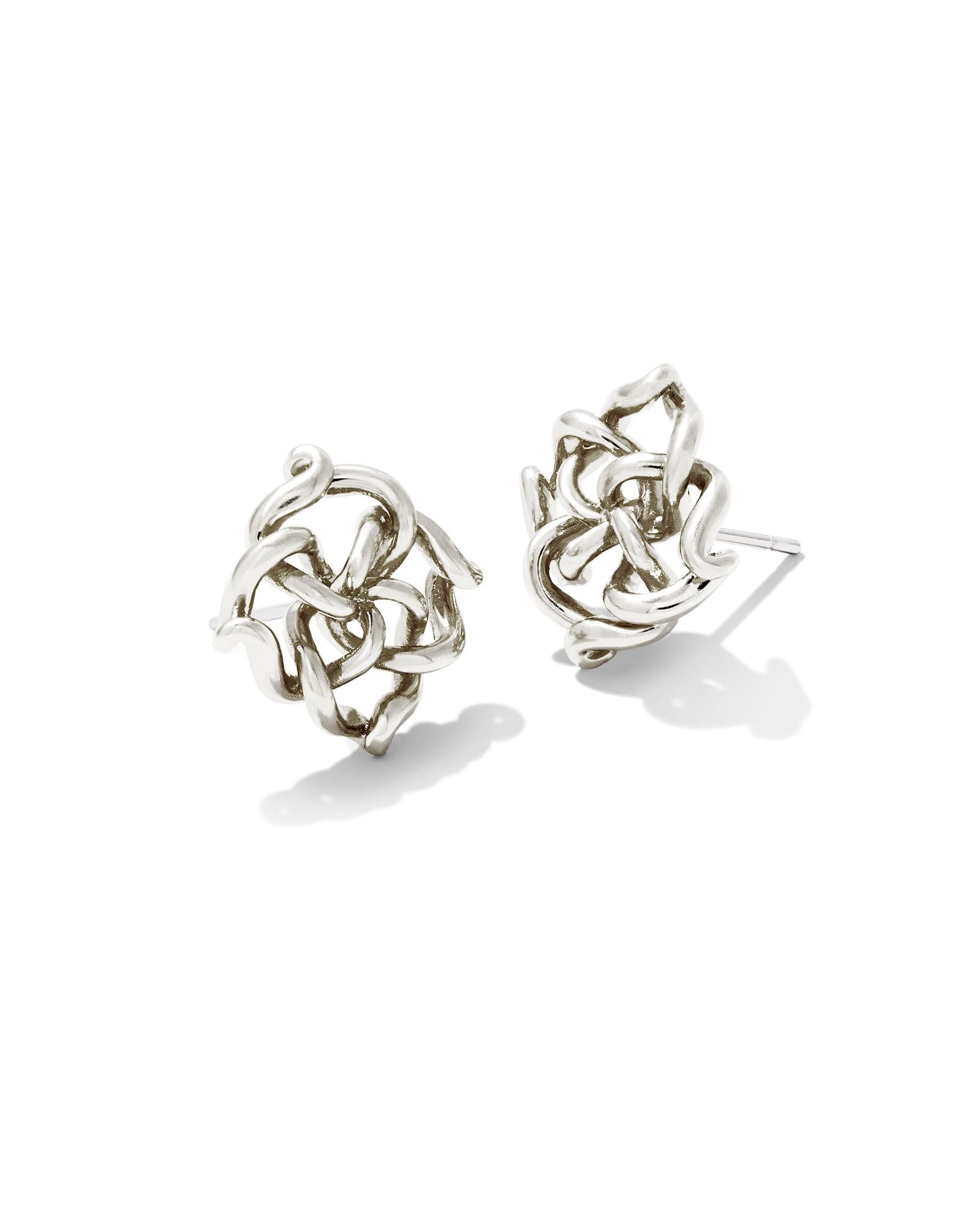 Kelly Stud Earrings in Silver